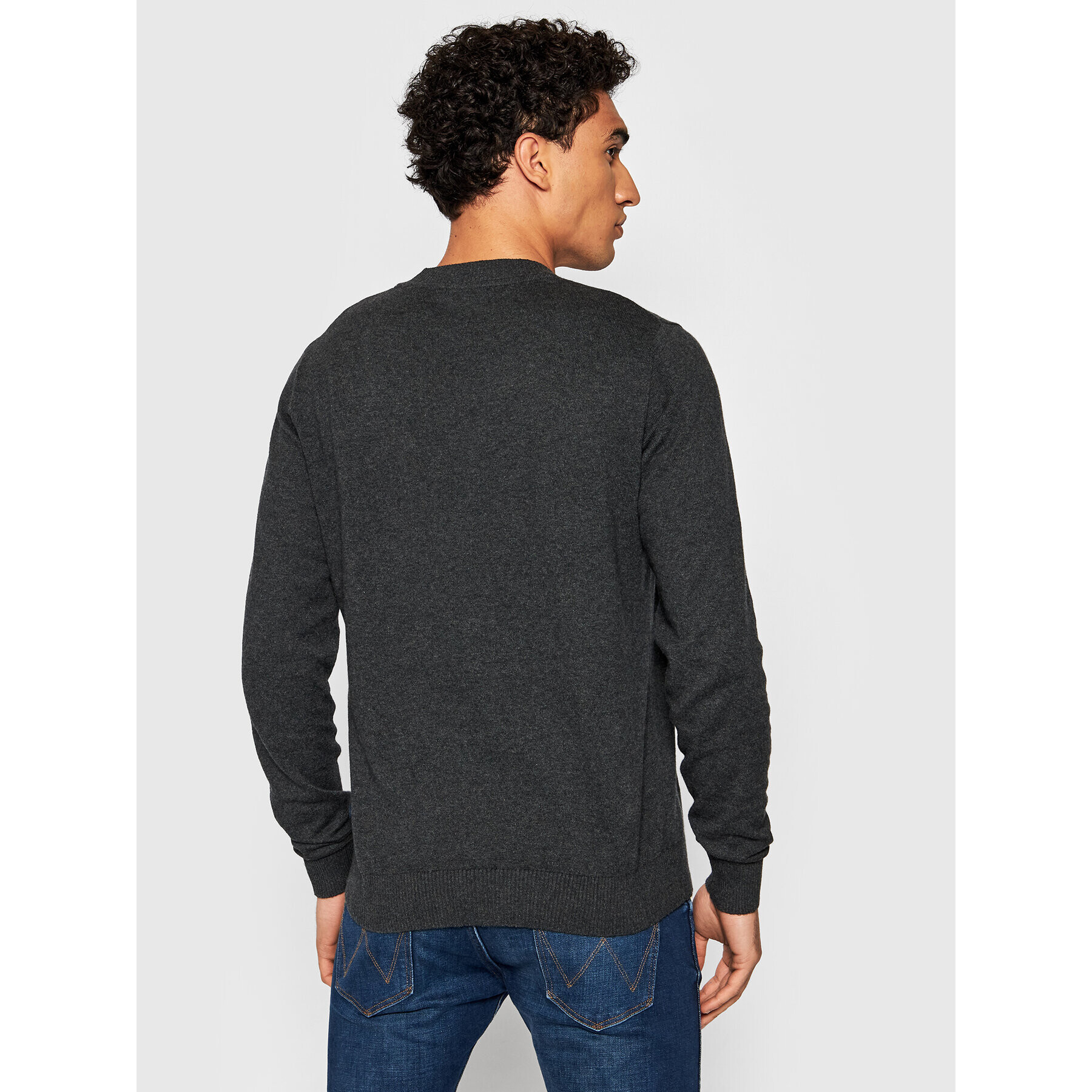 Jack&Jones PREMIUM Pulover Bluray 12192311 Gri Regular Fit - Pled.ro