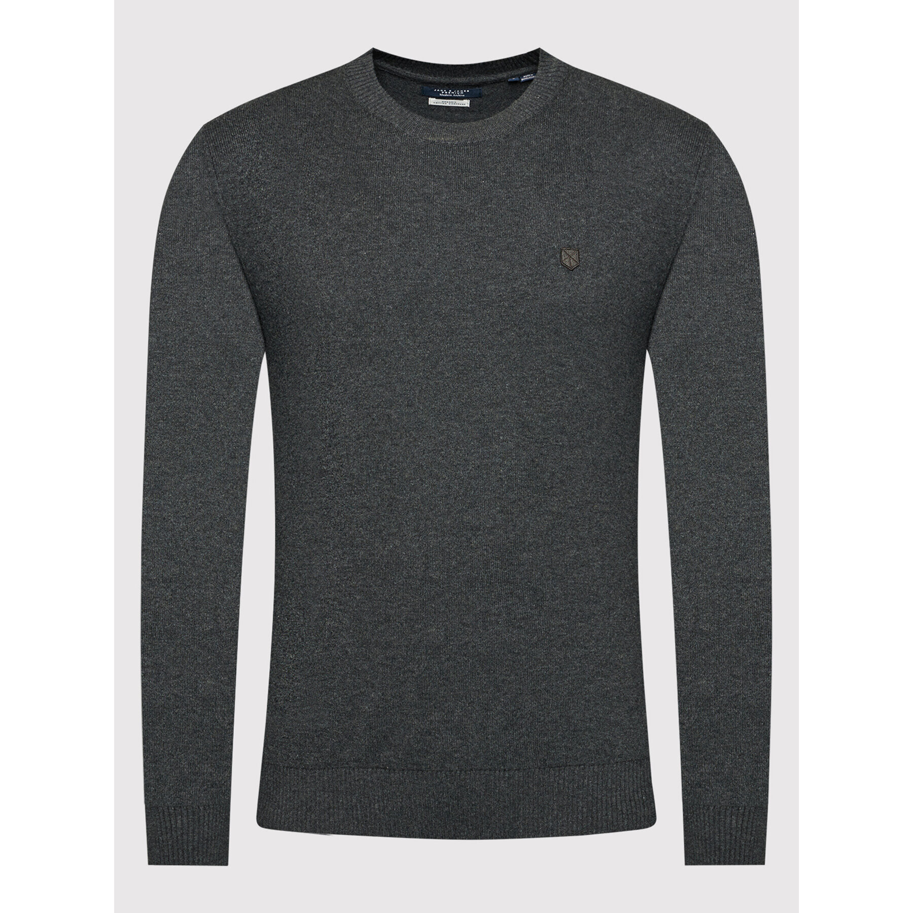 Jack&Jones PREMIUM Pulover Bluray 12192311 Gri Regular Fit - Pled.ro