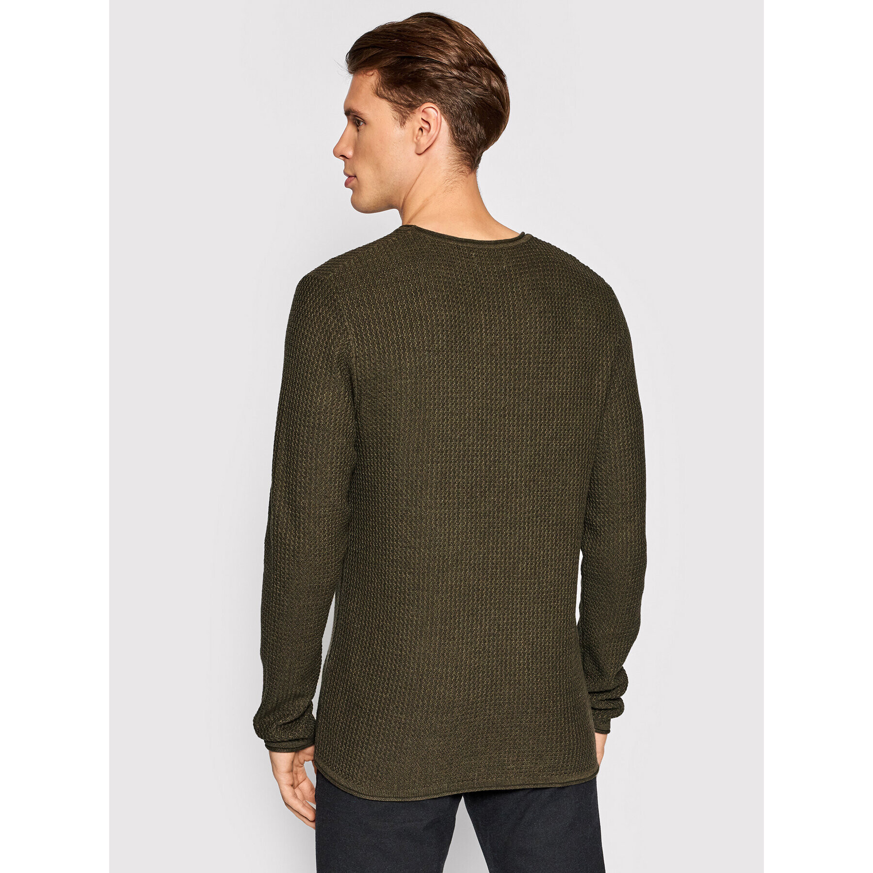 Jack&Jones PREMIUM Pulover Carlos 12179861 Verde Regular Fit - Pled.ro