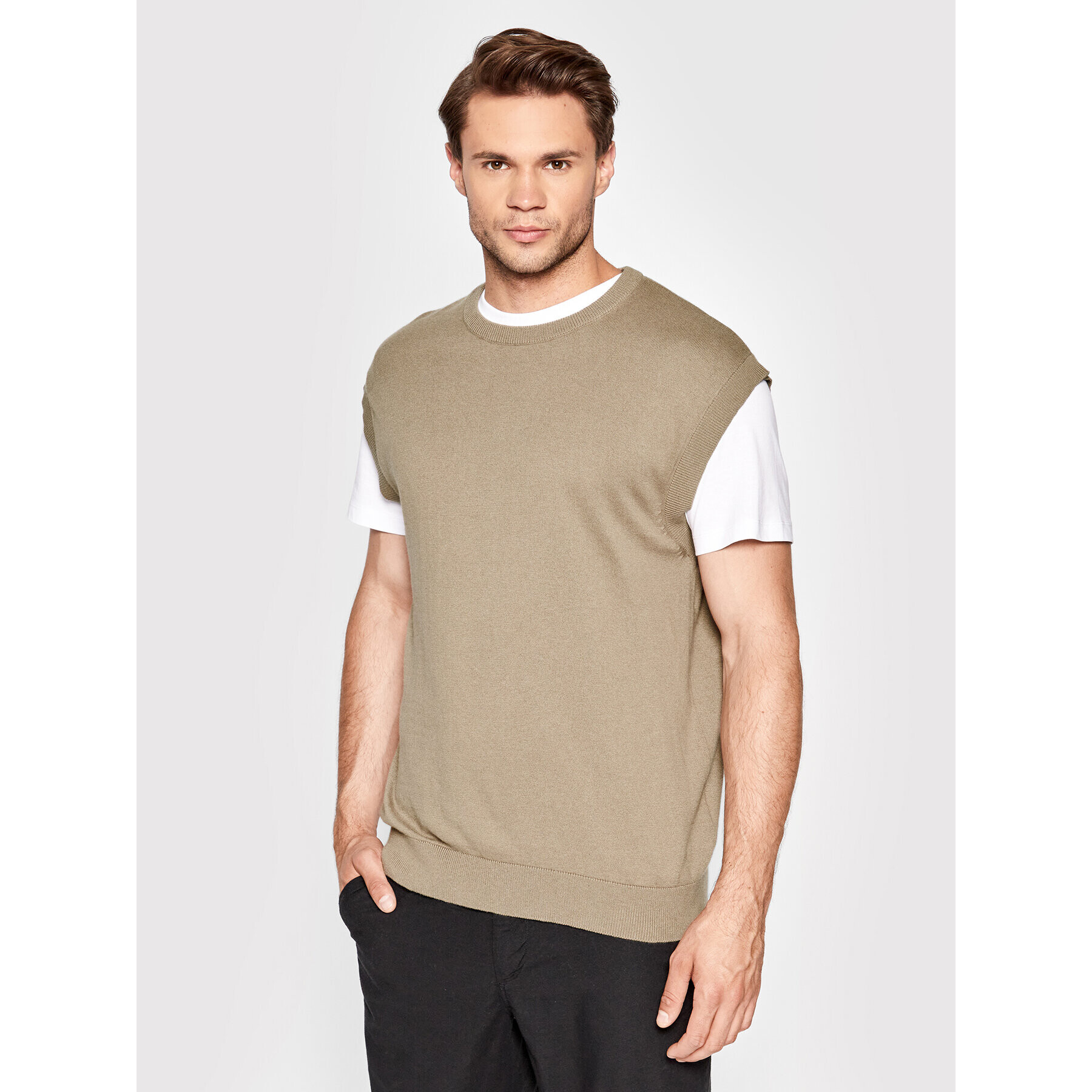 Jack&Jones PREMIUM Pulover Lasse 12210345 Maro Regular Fit - Pled.ro