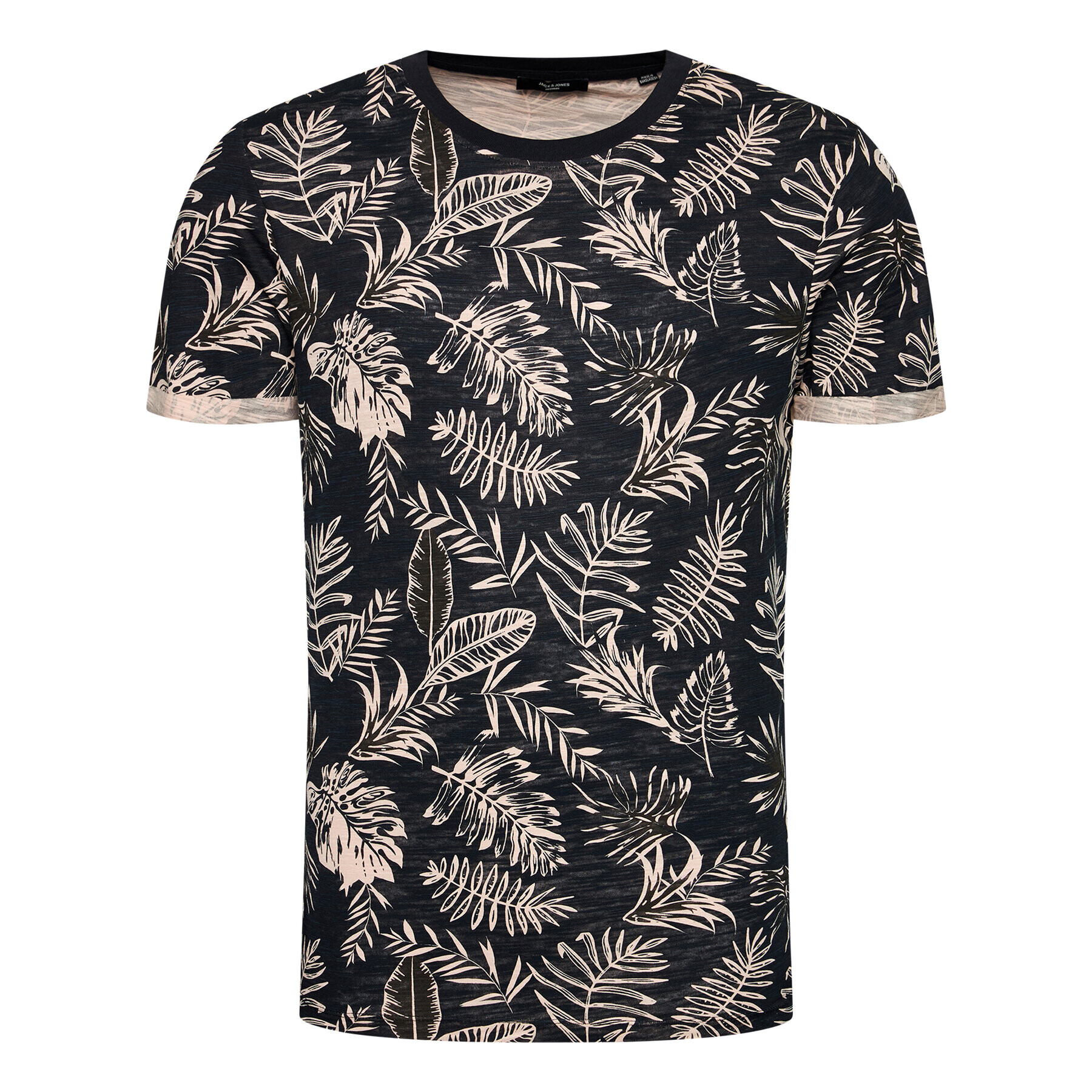 Jack&Jones PREMIUM Tricou Blabeach Ss 12187869 Negru Regular Fit - Pled.ro