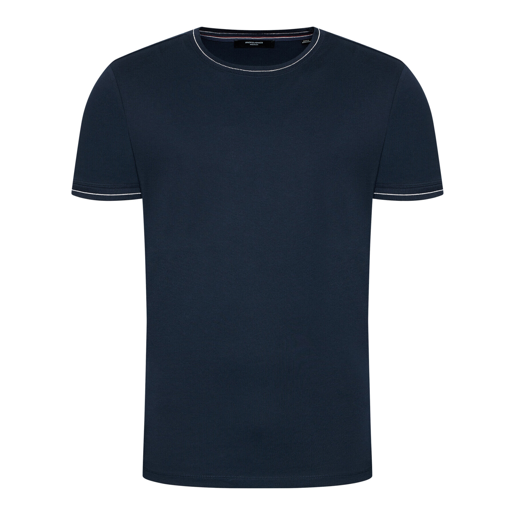 Jack&Jones PREMIUM Tricou Blalucas 12184760 Bleumarin Regular Fit - Pled.ro