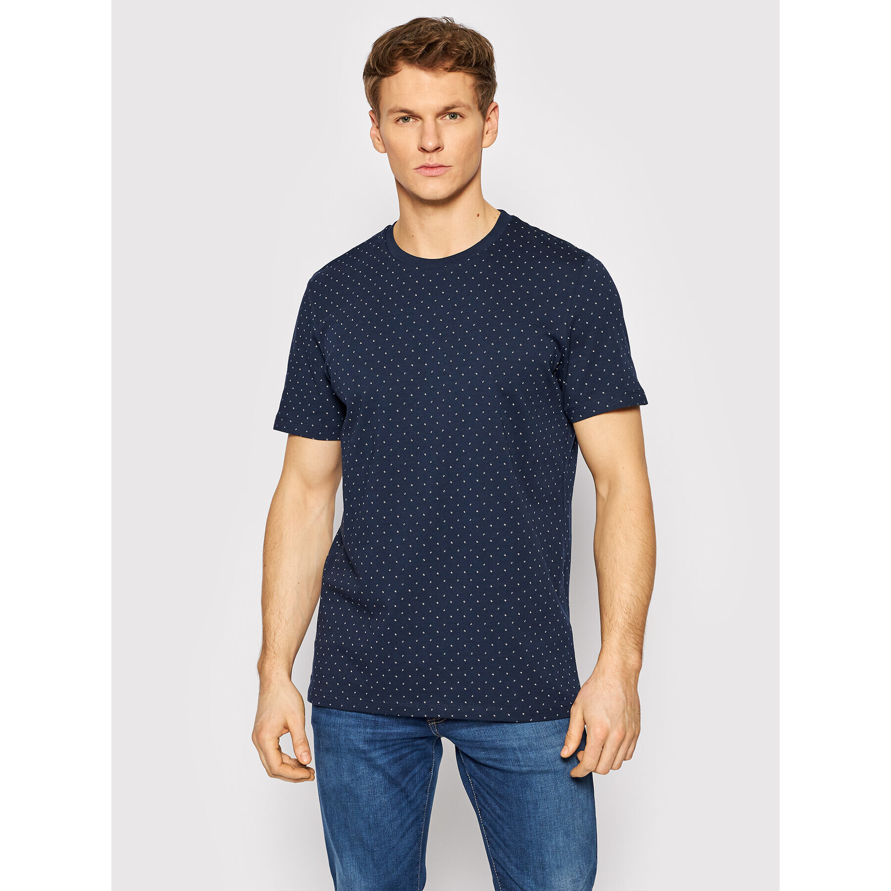 Jack&Jones PREMIUM Tricou Lyon 12205365 Bleumarin Regular Fit - Pled.ro