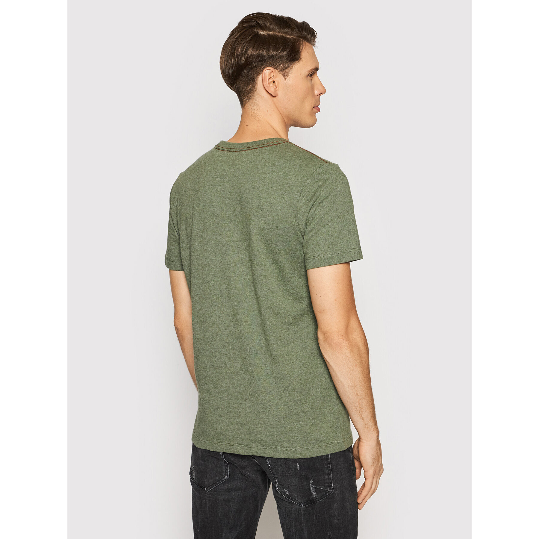 Jack&Jones PREMIUM Tricou Blubowery 12194103 Verde Regular Fit - Pled.ro