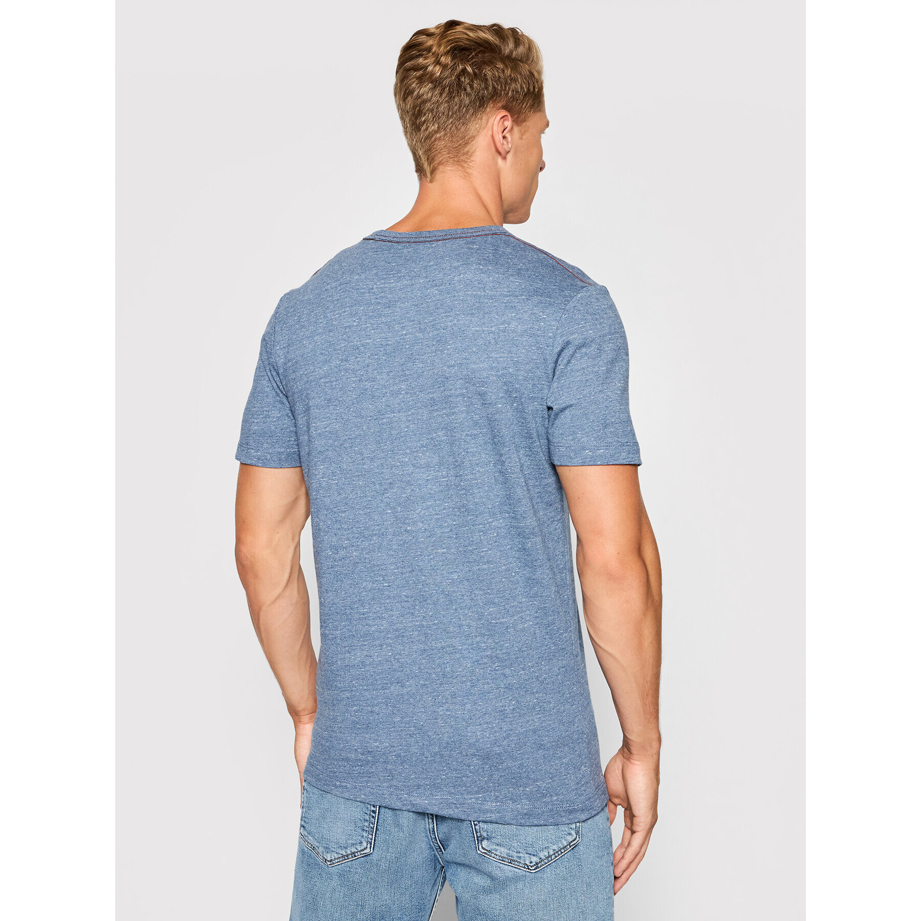 Jack&Jones PREMIUM Tricou Blubowery 12194108 Albastru Regular Fit - Pled.ro