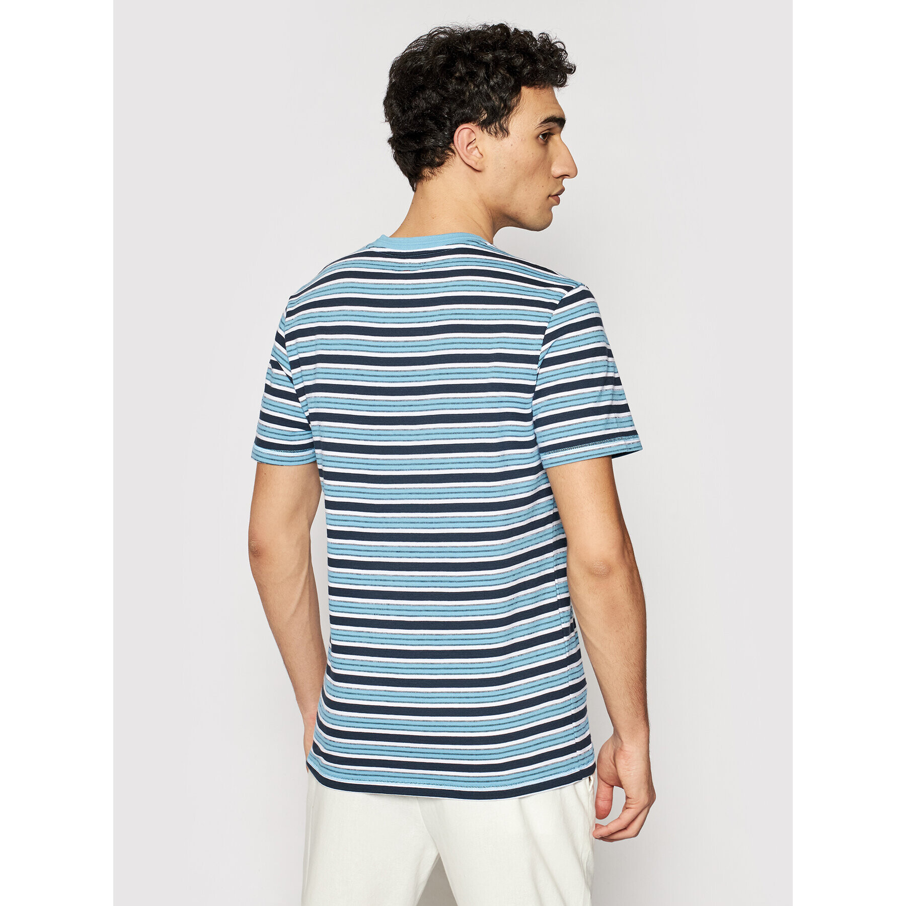 Jack&Jones PREMIUM Tricou Blucameron 12185311 Albastru Regular Fit - Pled.ro