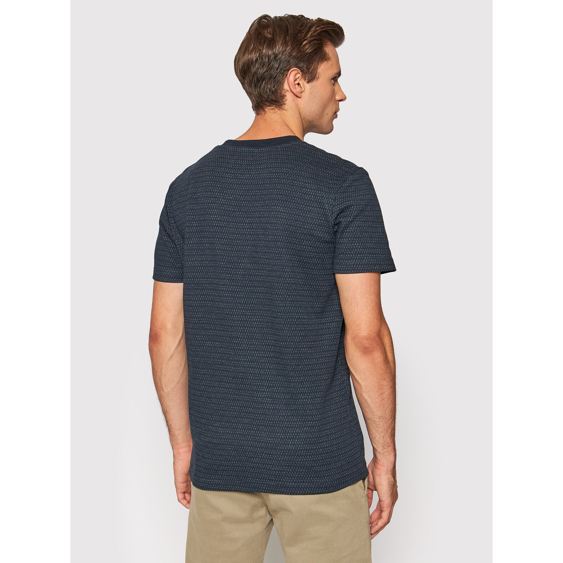 Jack&Jones PREMIUM Tricou Blupattern 12192501 Bleumarin Regular Fit - Pled.ro