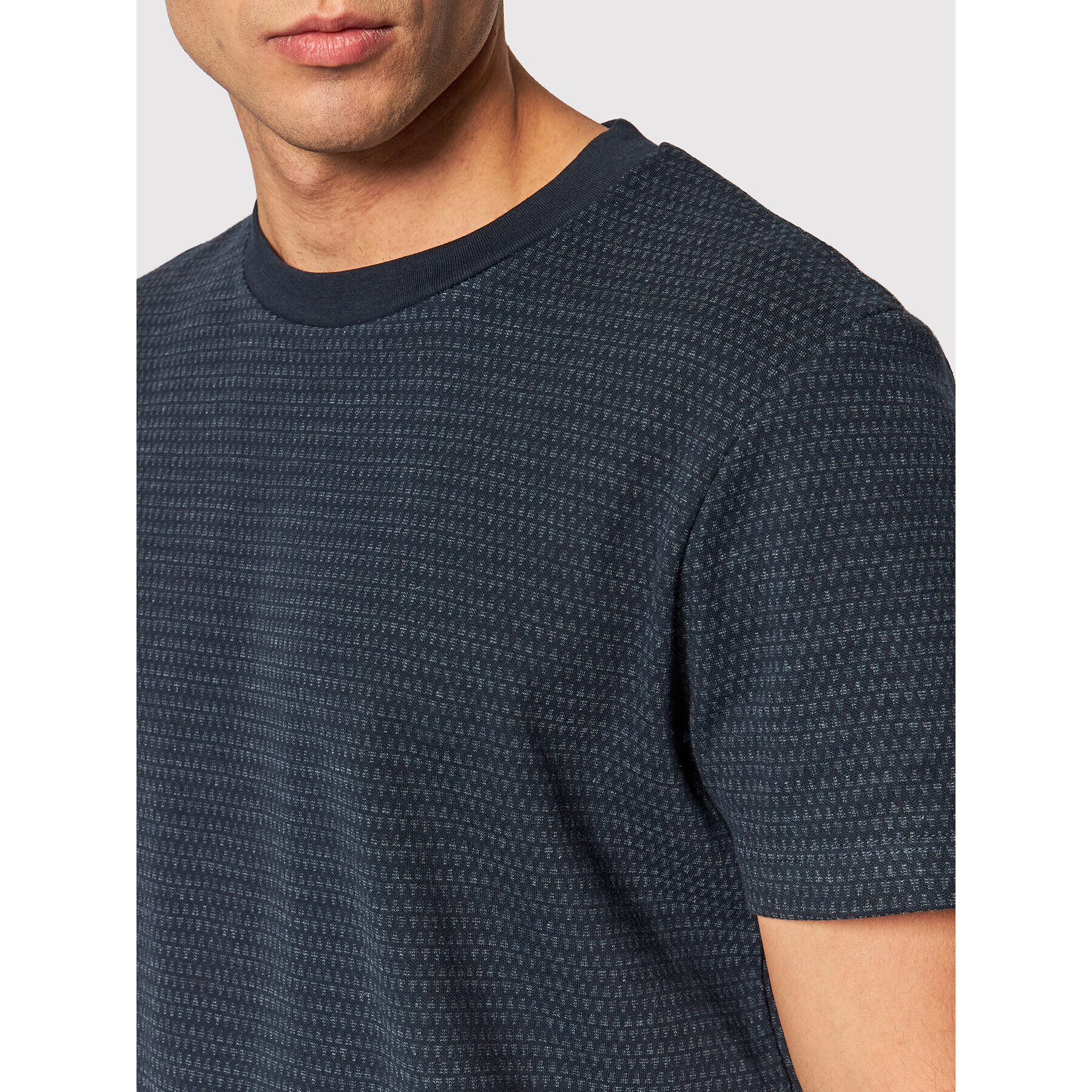 Jack&Jones PREMIUM Tricou Blupattern 12192501 Bleumarin Regular Fit - Pled.ro