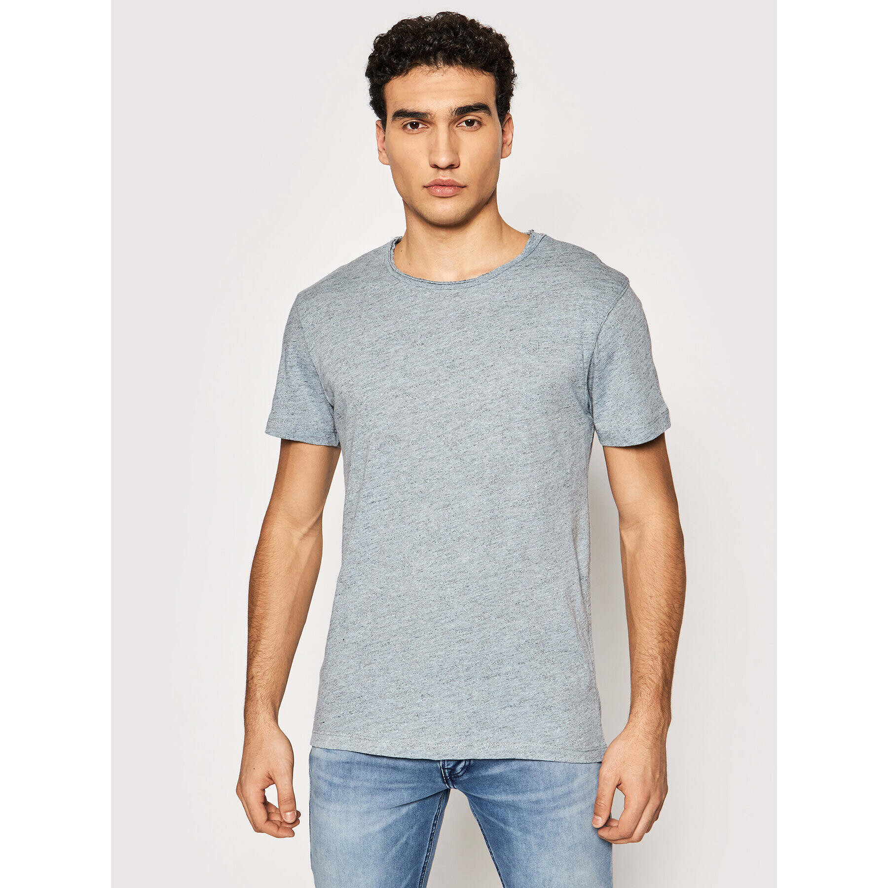 Jack&Jones PREMIUM Tricou Bluvance 12185027 Albastru Regular Fit - Pled.ro