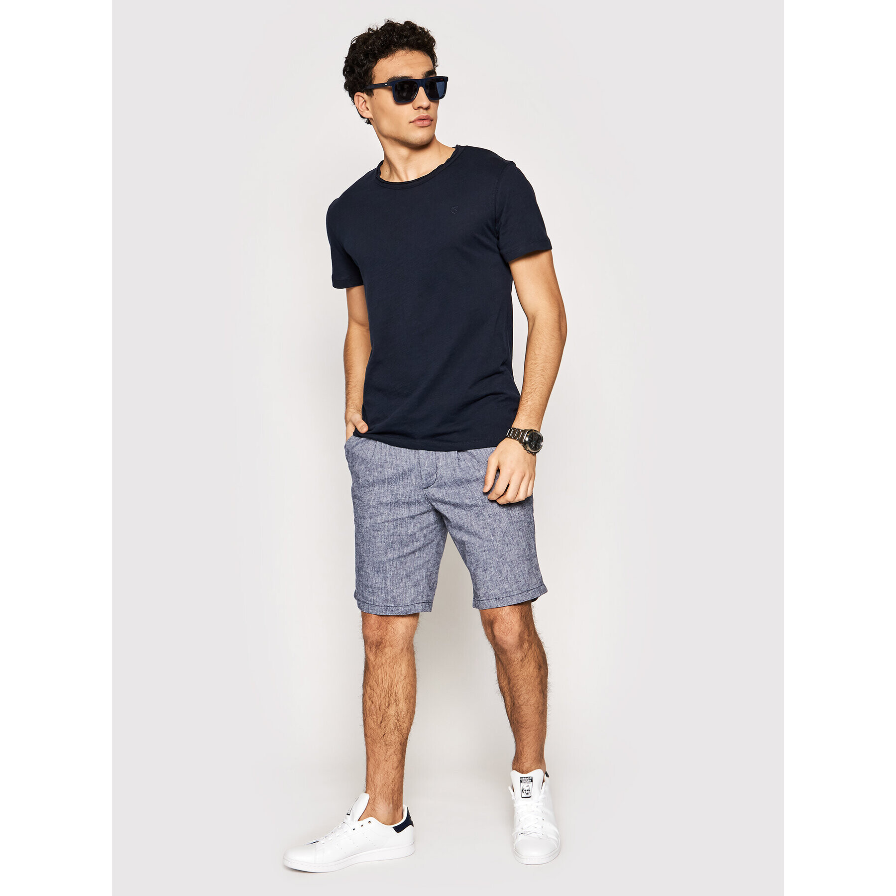 Jack&Jones PREMIUM Tricou Bluvance 12185027 Bleumarin Regular Fit - Pled.ro