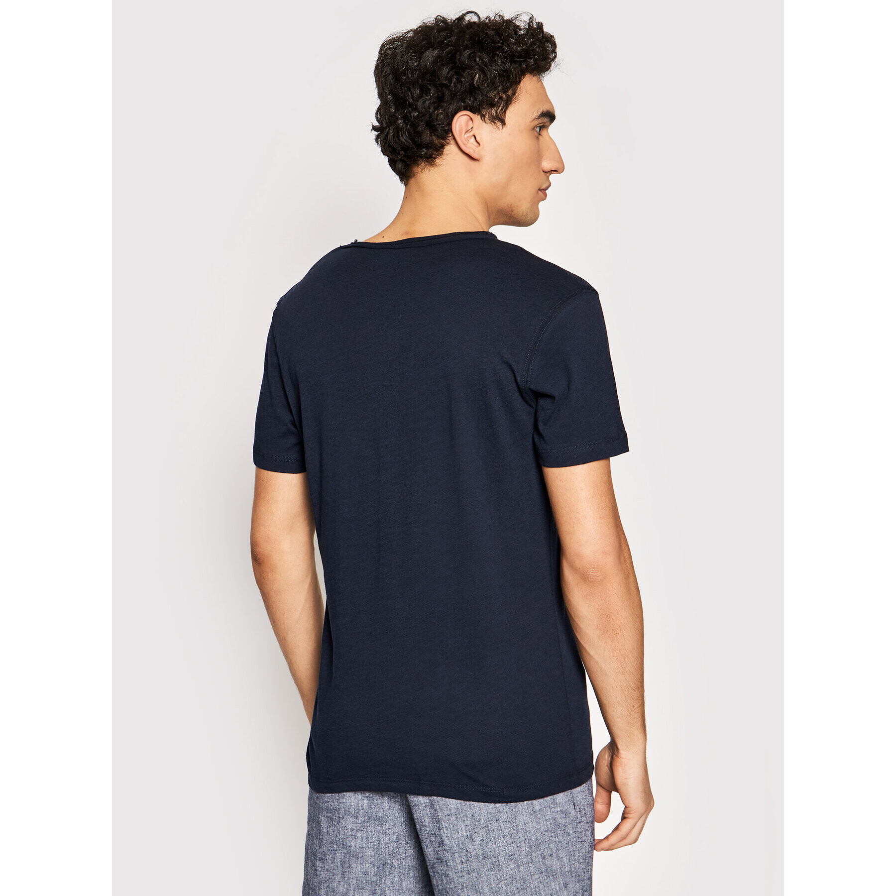 Jack&Jones PREMIUM Tricou Bluvance 12185027 Bleumarin Regular Fit - Pled.ro