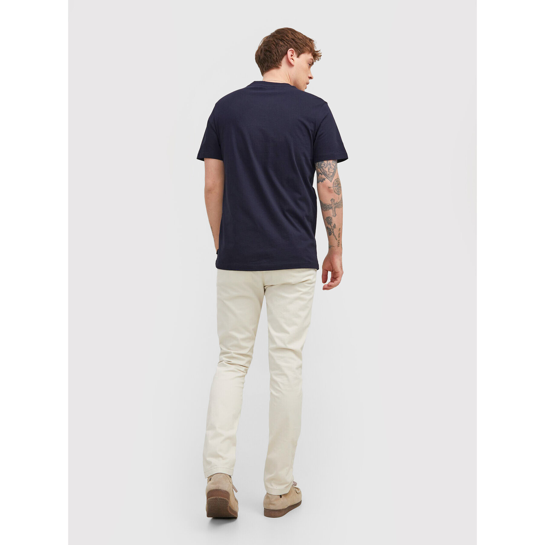 Jack&Jones PREMIUM Tricou Branding 12205731 Bleumarin Regular Fit - Pled.ro