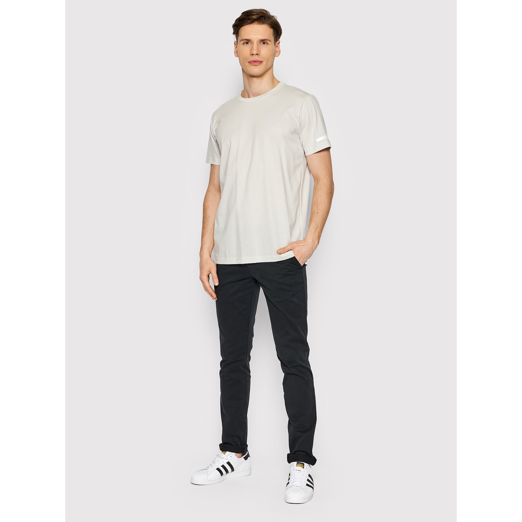 Jack&Jones PREMIUM Tricou Commute 12204869 Bej Regular Fit - Pled.ro