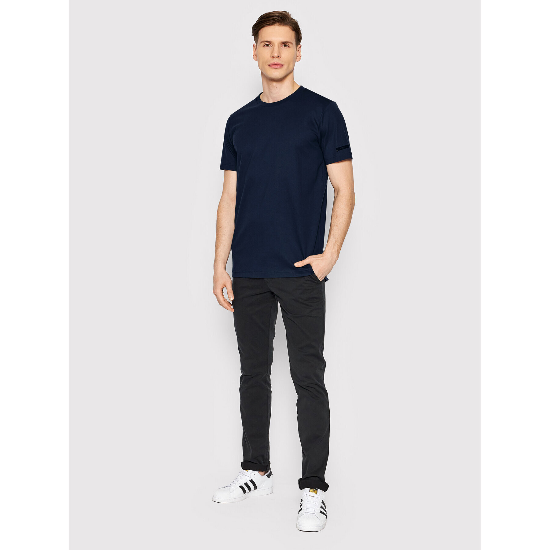 Jack&Jones PREMIUM Tricou Commute 12204869 Bleumarin Regular Fit - Pled.ro