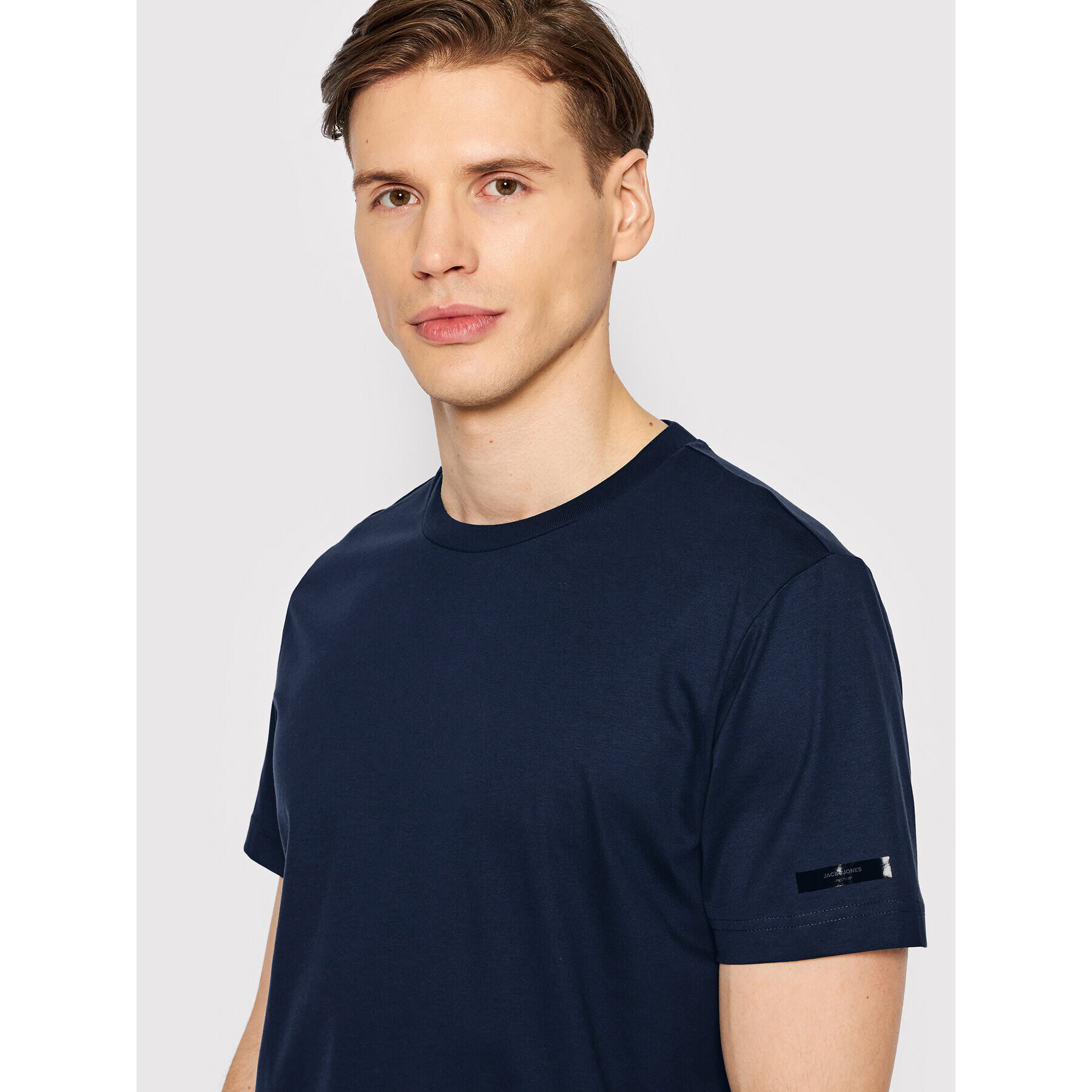 Jack&Jones PREMIUM Tricou Commute 12204869 Bleumarin Regular Fit - Pled.ro