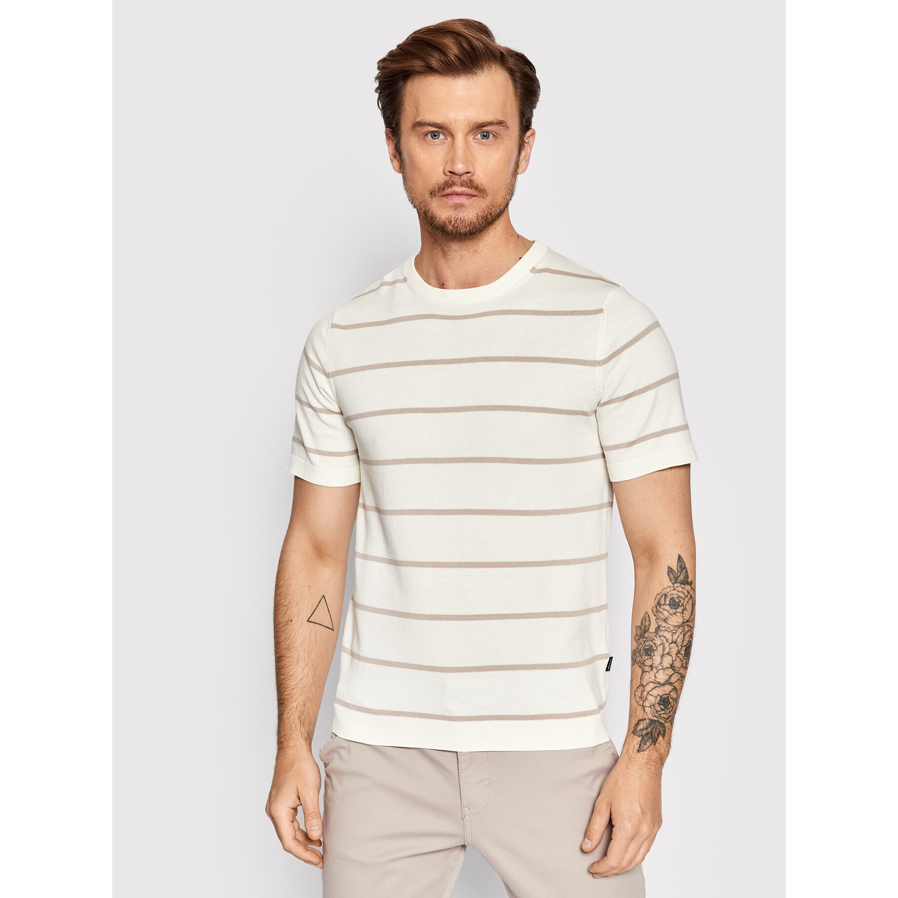 Jack&Jones PREMIUM Tricou Igor 12188204 Alb Regular Fit - Pled.ro