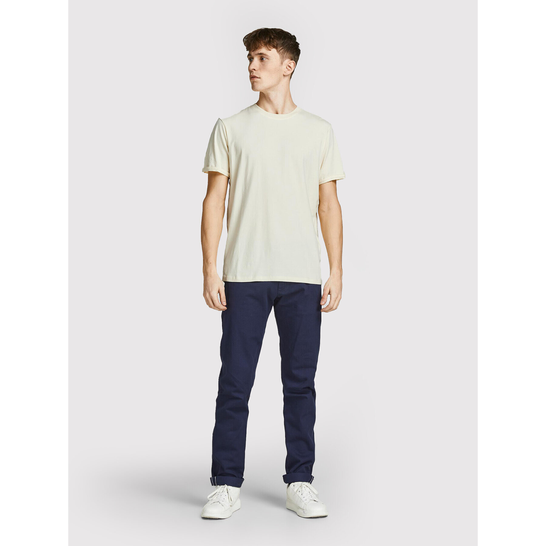 Jack&Jones PREMIUM Tricou Logo 12183777 Galben Regular Fit - Pled.ro