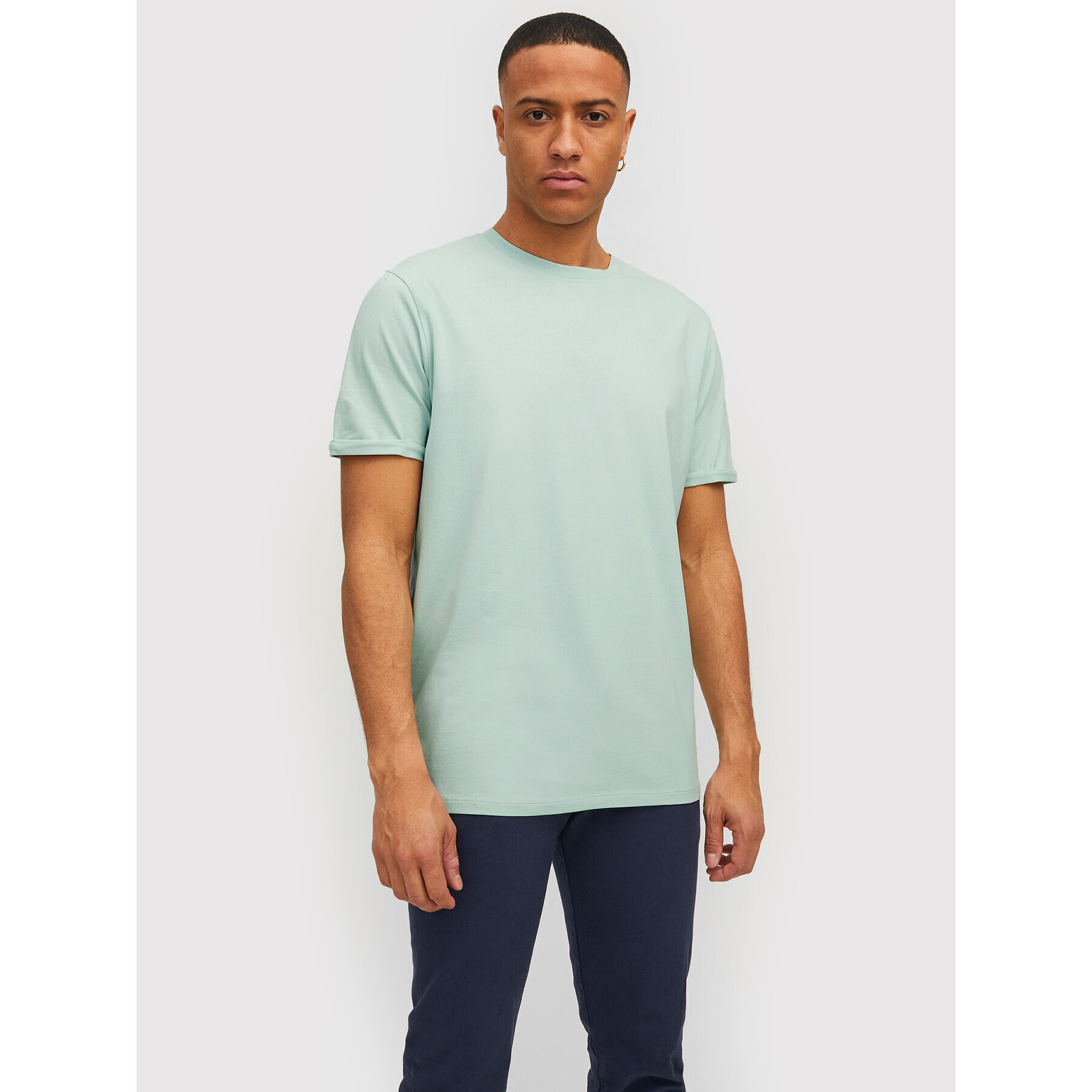 Jack&Jones PREMIUM Tricou Logo 12183777 Verde Regular Fit - Pled.ro