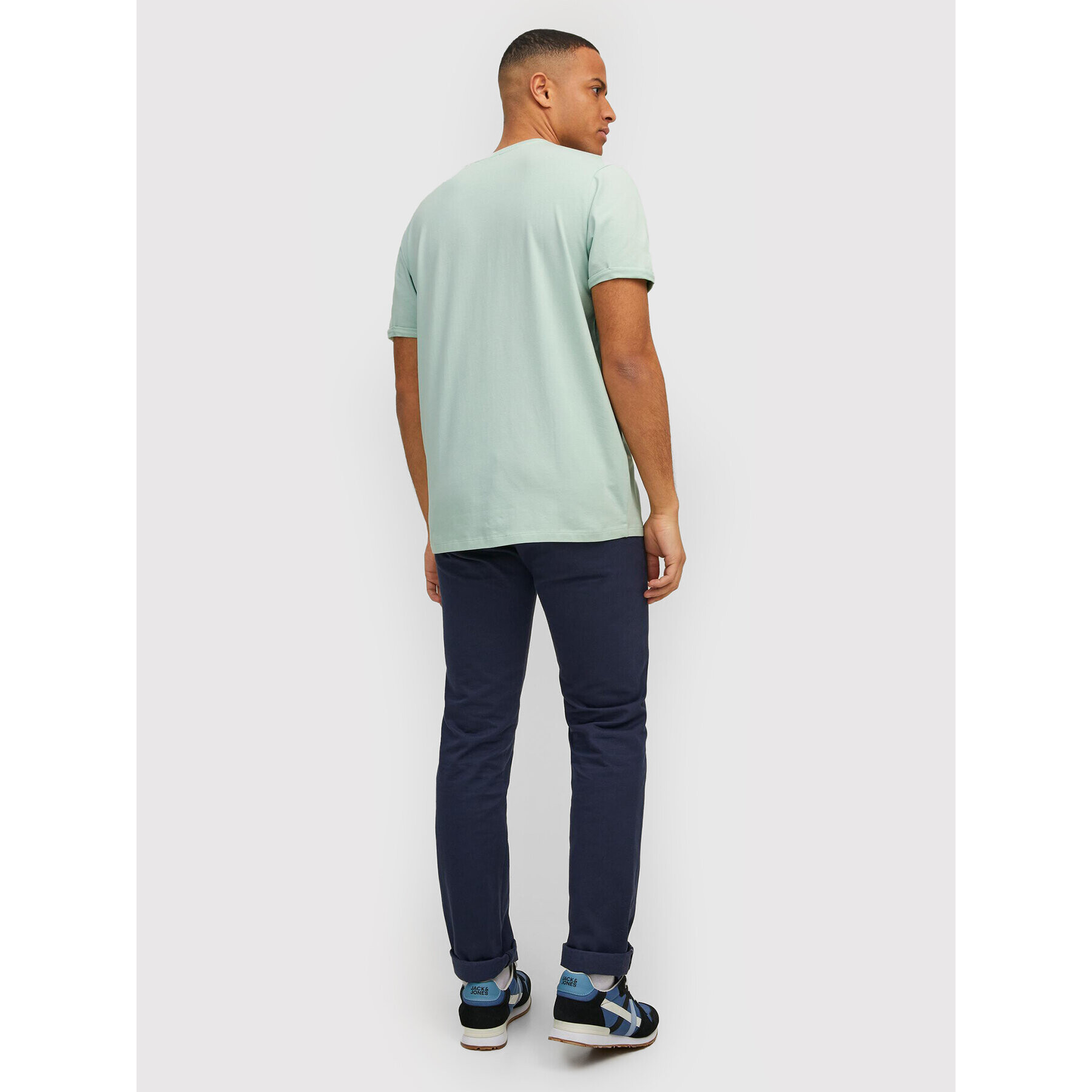 Jack&Jones PREMIUM Tricou Logo 12183777 Verde Regular Fit - Pled.ro