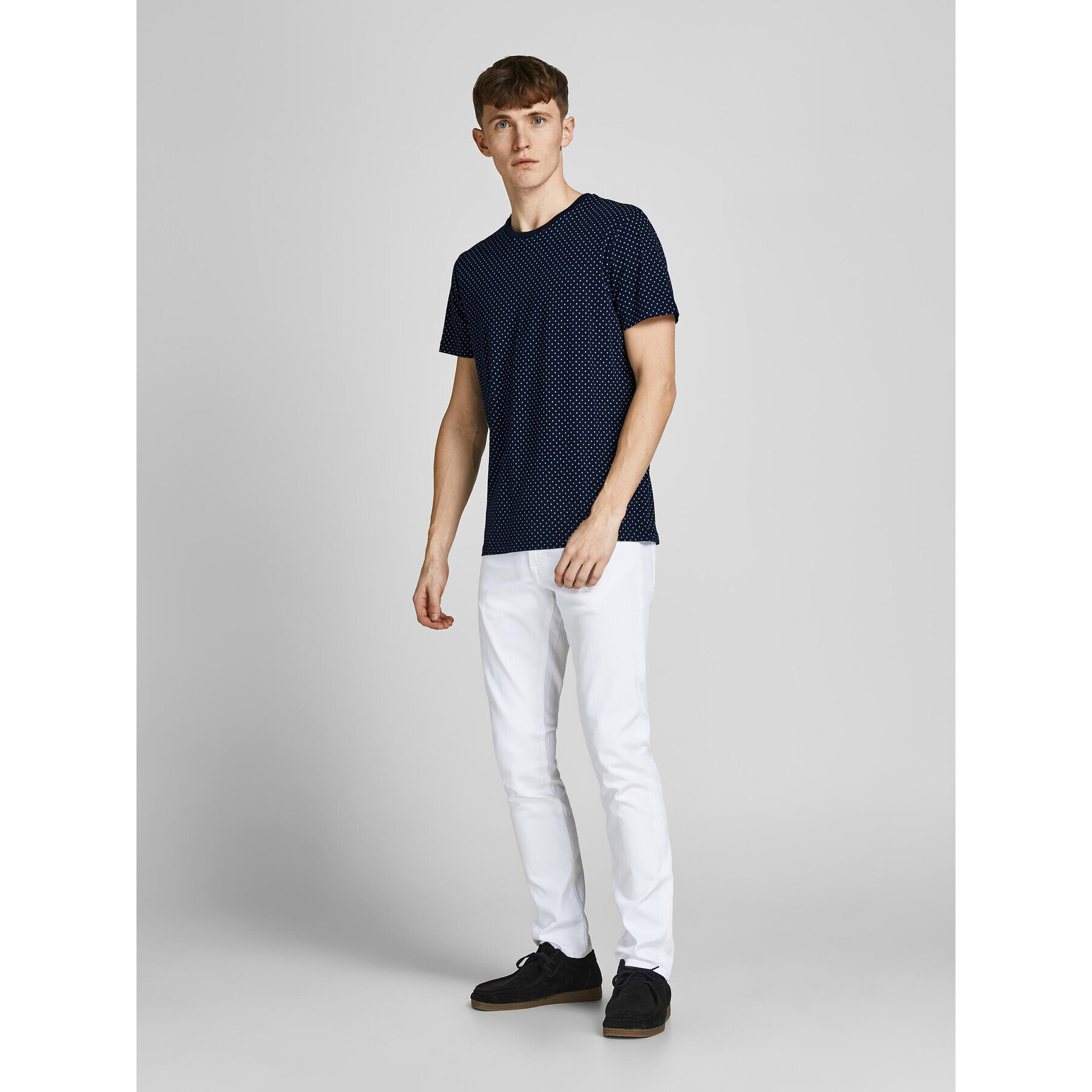 Jack&Jones PREMIUM Tricou Metz 12210123 Bleumarin Regular Fit - Pled.ro