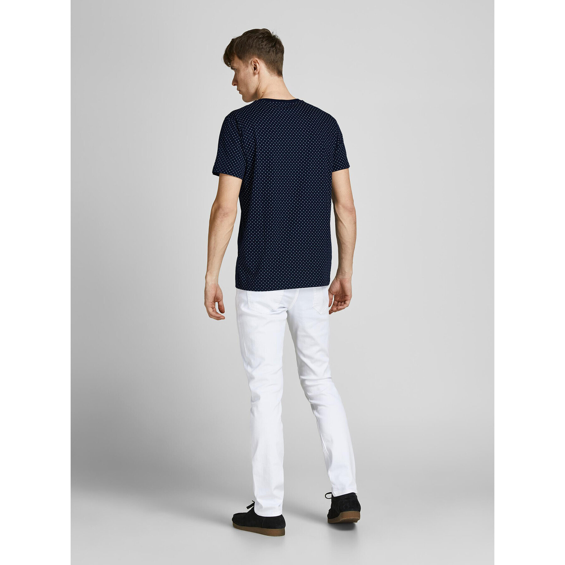 Jack&Jones PREMIUM Tricou Metz 12210123 Bleumarin Regular Fit - Pled.ro