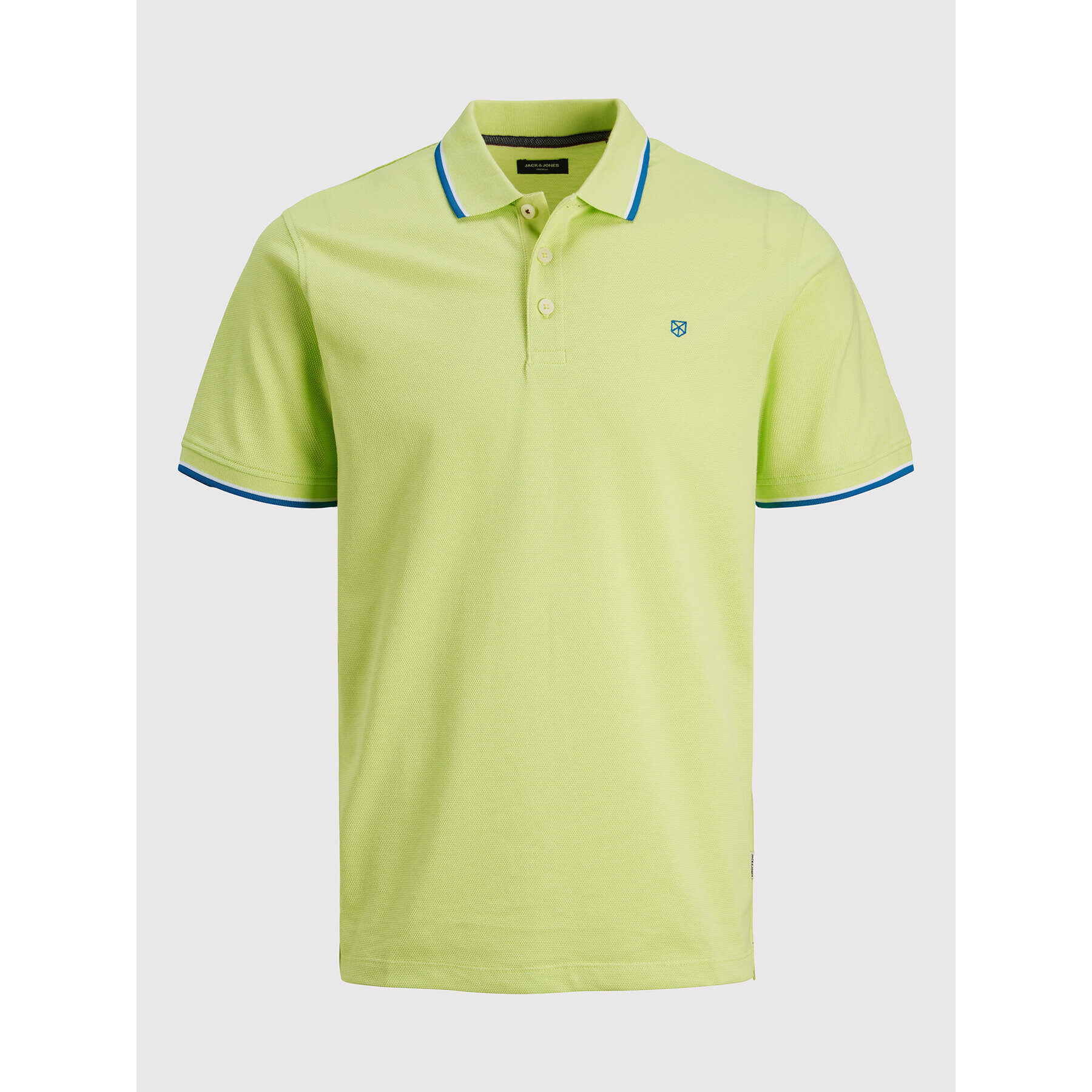 Jack&Jones PREMIUM Tricou polo Bluwin 12169064 Verde Regular Fit - Pled.ro