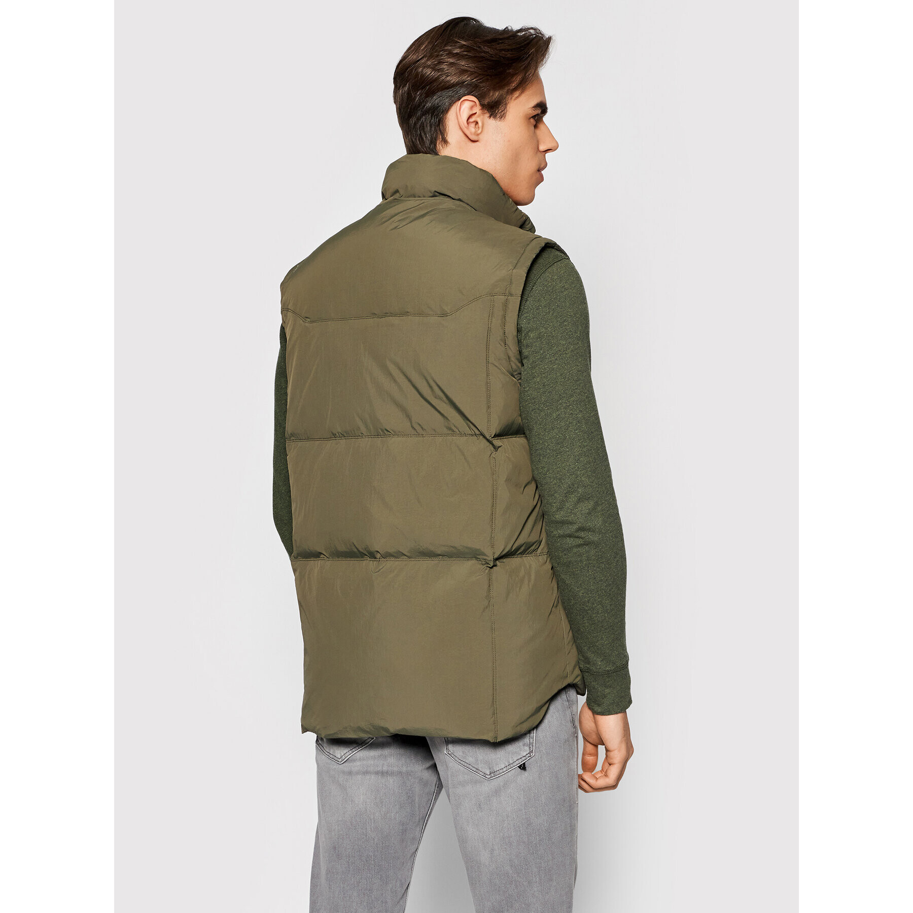 Jack&Jones PREMIUM Vestă Lawind 12191277 Verde Regular Fit - Pled.ro