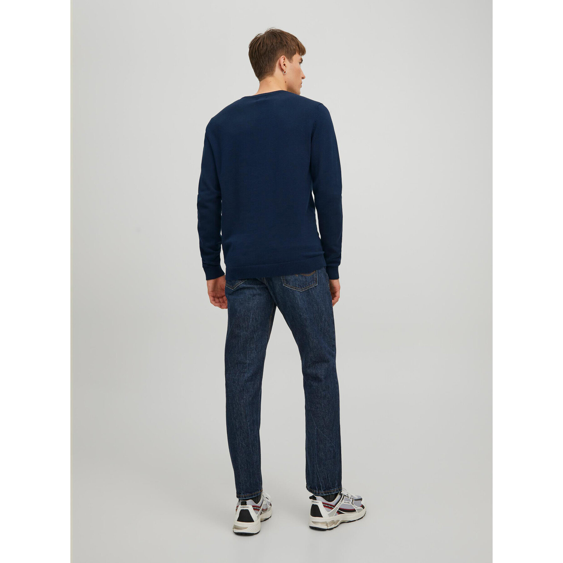 Jack&Jones Pulover 12137190 Bleumarin Regular Fit - Pled.ro