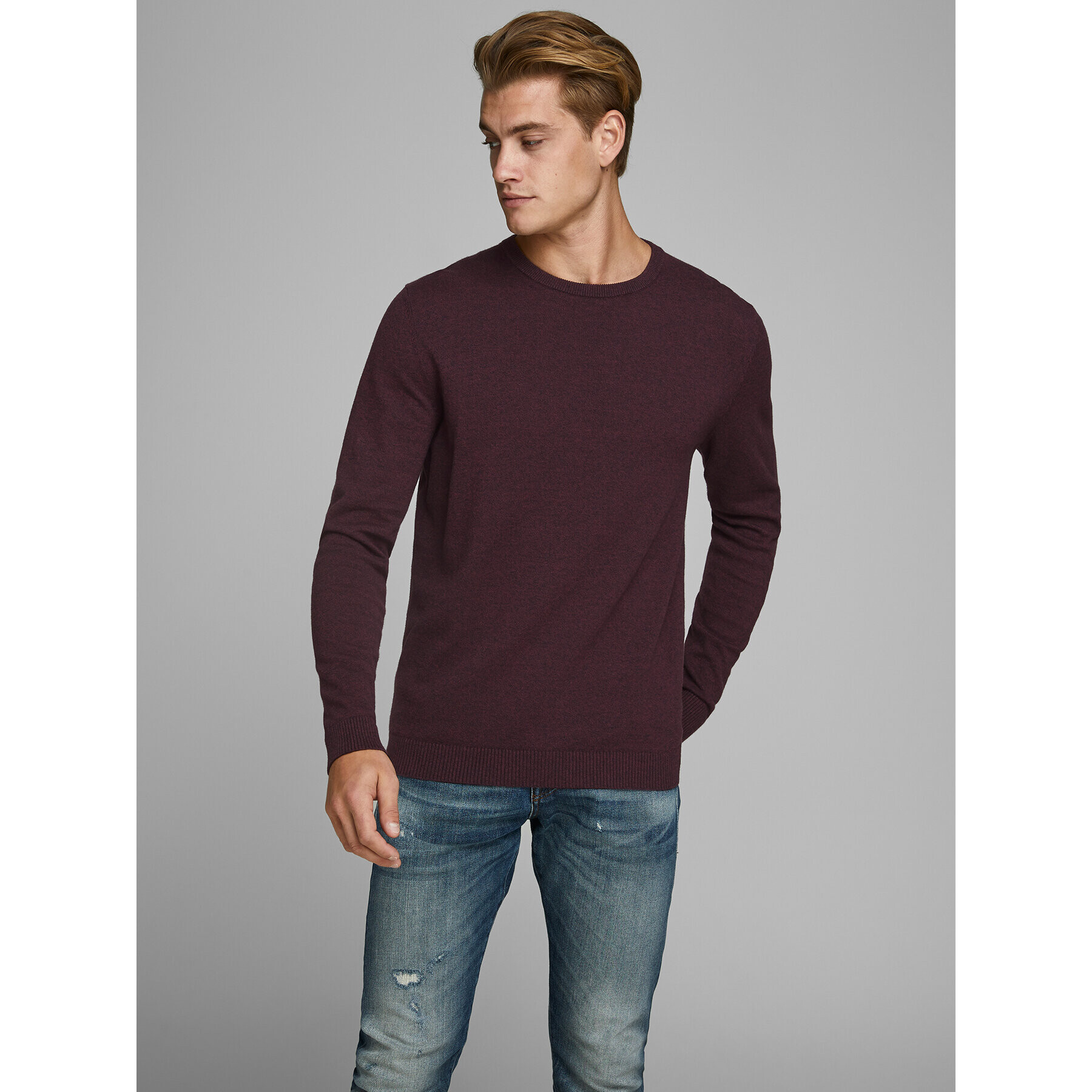 Jack&Jones Pulover 12137190 Vișiniu Regular Fit - Pled.ro