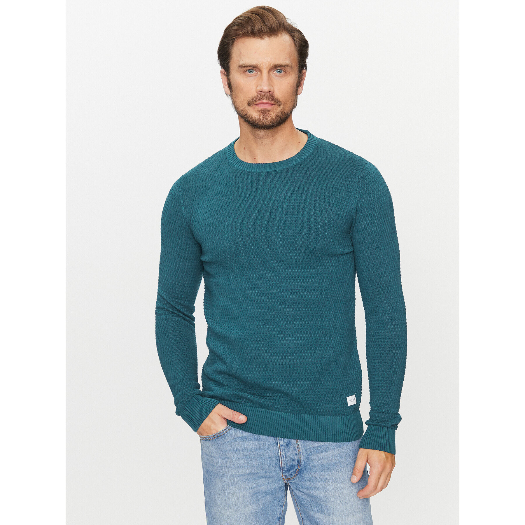 Jack&Jones Pulover 12212816 Albastru Regular Fit - Pled.ro