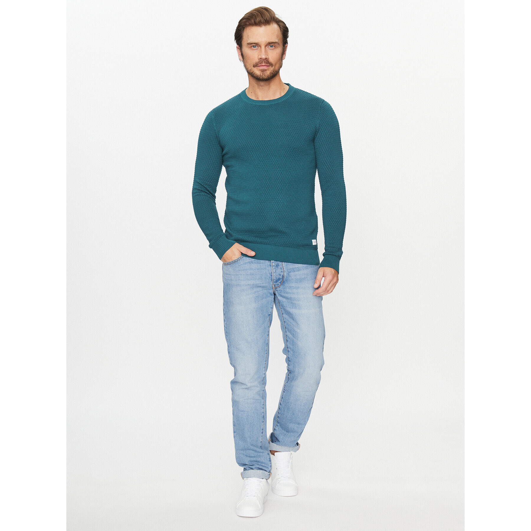 Jack&Jones Pulover 12212816 Albastru Regular Fit - Pled.ro