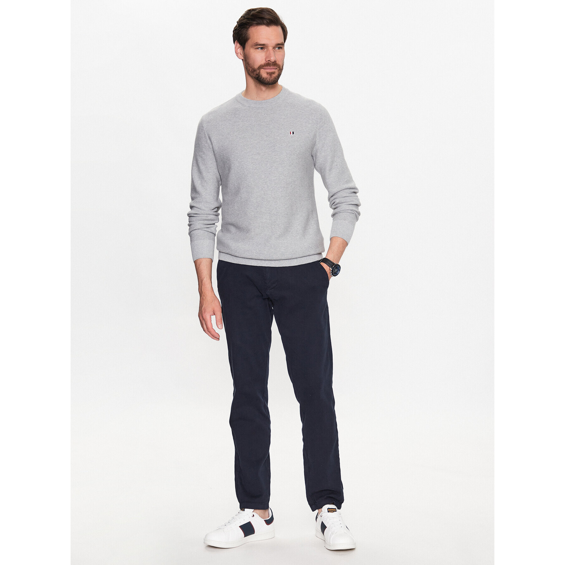 Jack&Jones Pulover Bluroy 12226614 Gri Regular Fit - Pled.ro