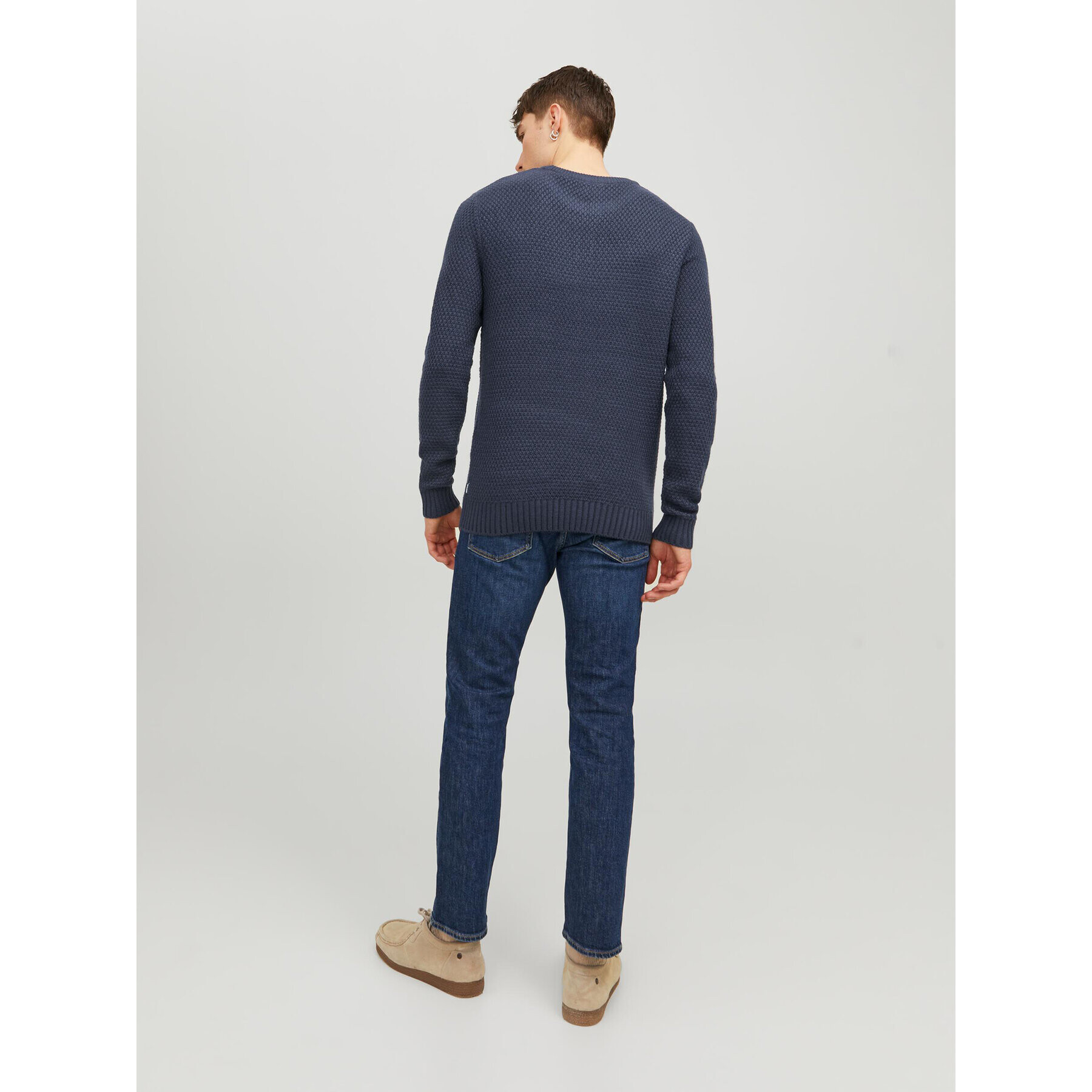 Jack&Jones Pulover 12236314 Bleumarin Regular Fit - Pled.ro