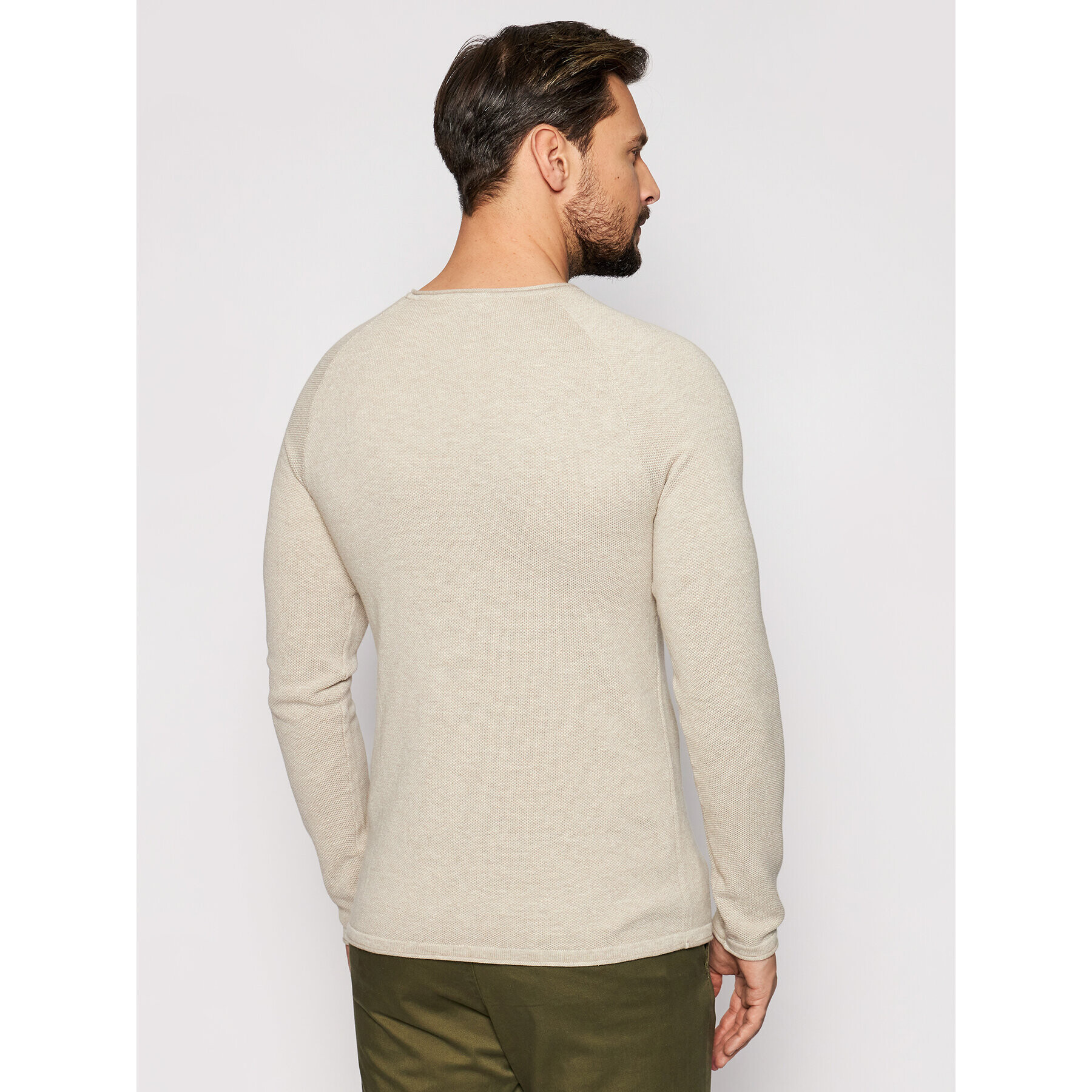 Jack&Jones Pulover Hill 12157321 Bej Regular Fit - Pled.ro