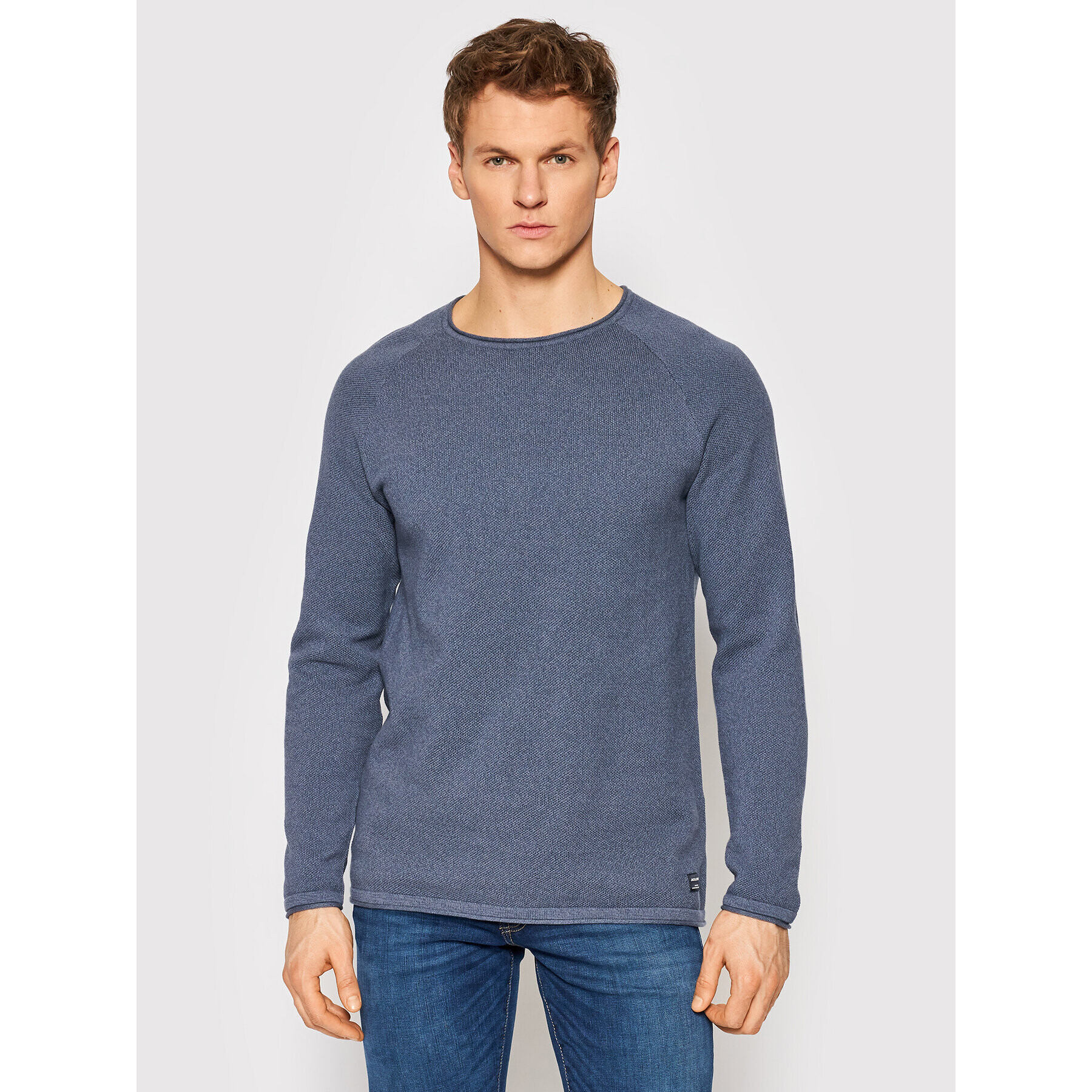 Jack&Jones Pulover Hill 12157321 Bleumarin Regular Fit - Pled.ro