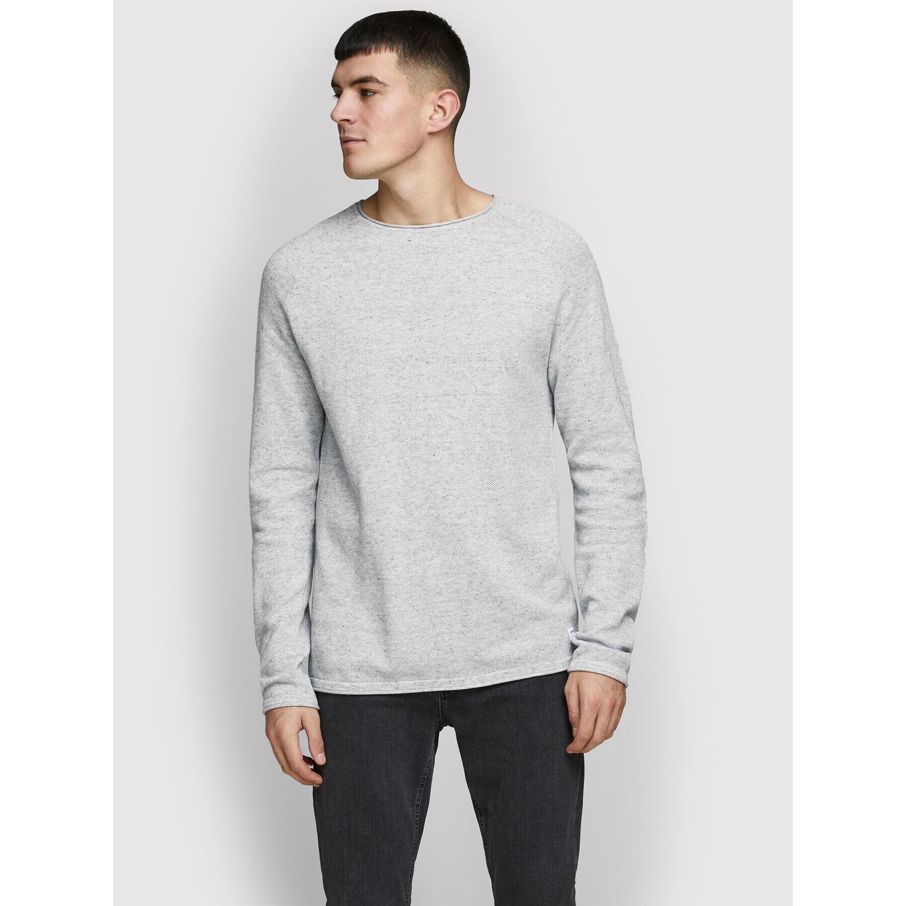 Jack&Jones Pulover Hill 12157321 Gri Regular Fit - Pled.ro