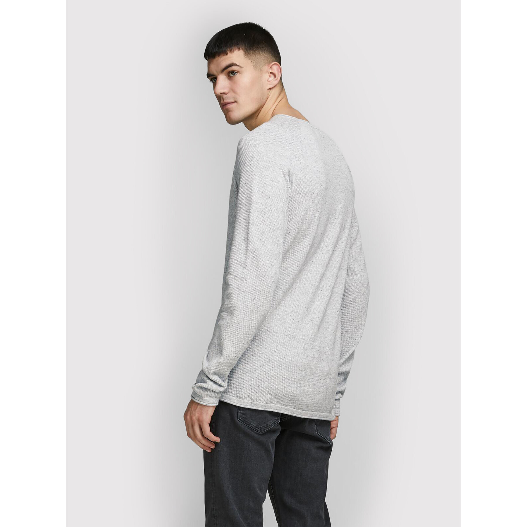 Jack&Jones Pulover Hill 12157321 Gri Regular Fit - Pled.ro