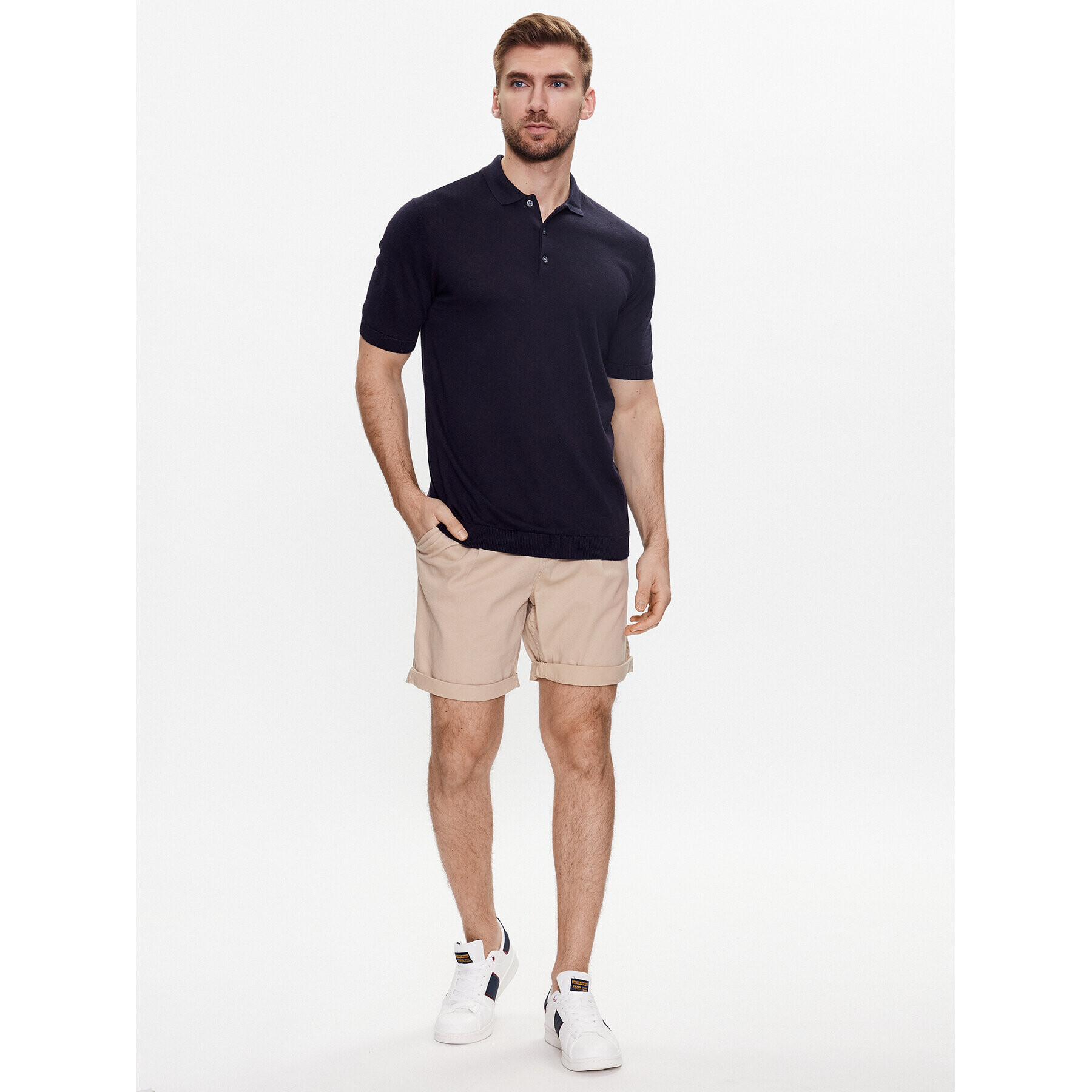 Jack&Jones Pulover Igor 12229007 Bleumarin Regular Fit - Pled.ro