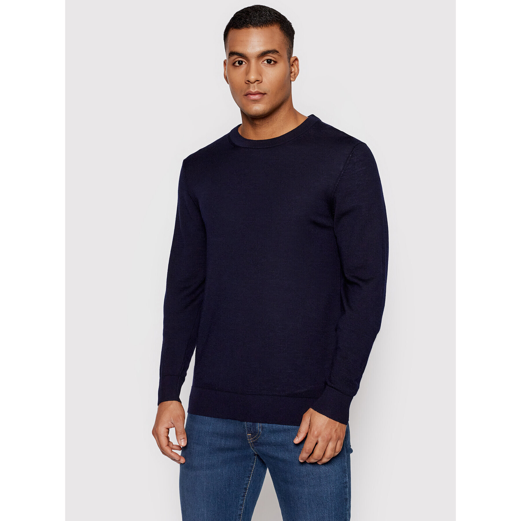 Jack&Jones Pulover Mark 12175288 Bleumarin Regular Fit - Pled.ro