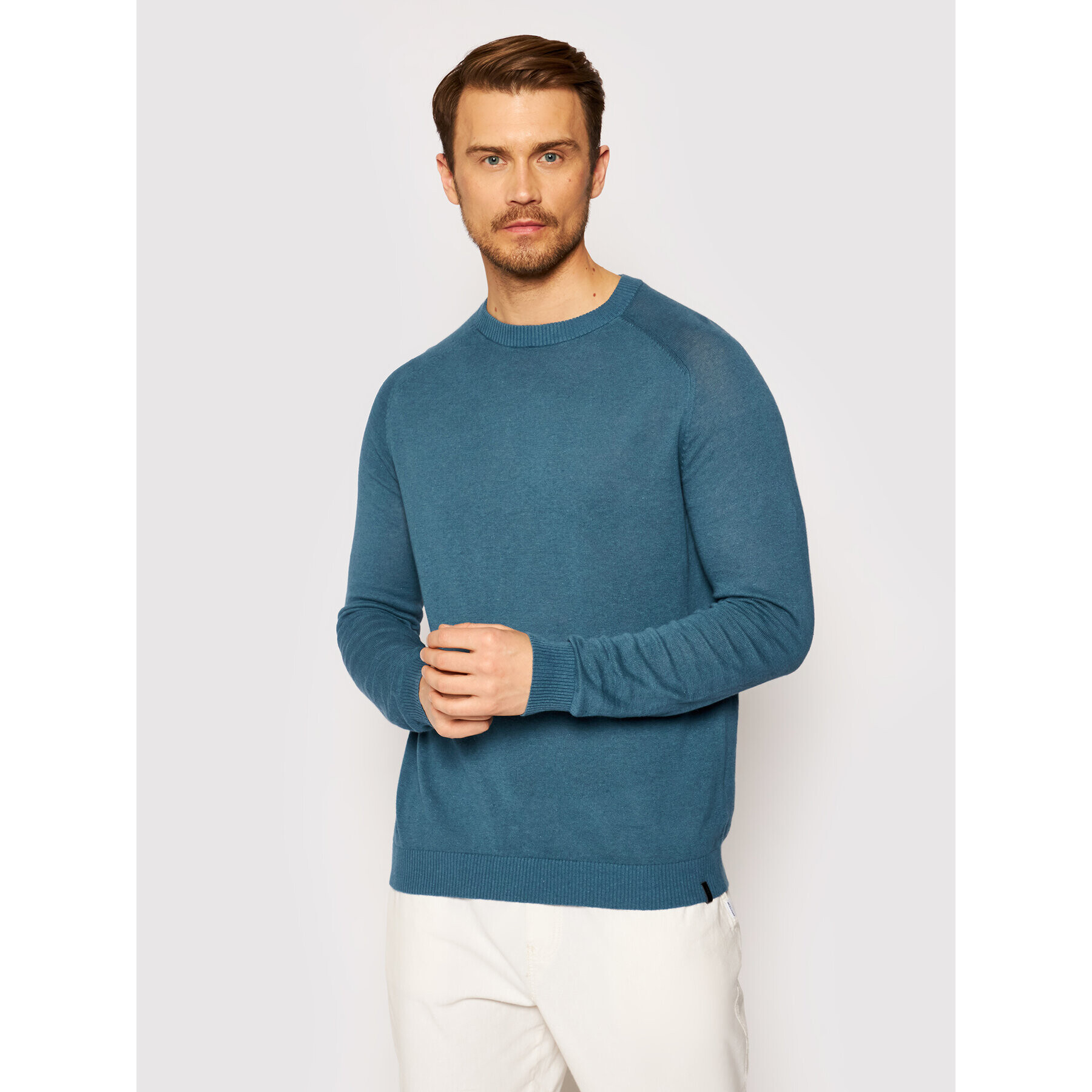 Jack&Jones Pulover Nico 12184818 Albastru Regular Fit - Pled.ro