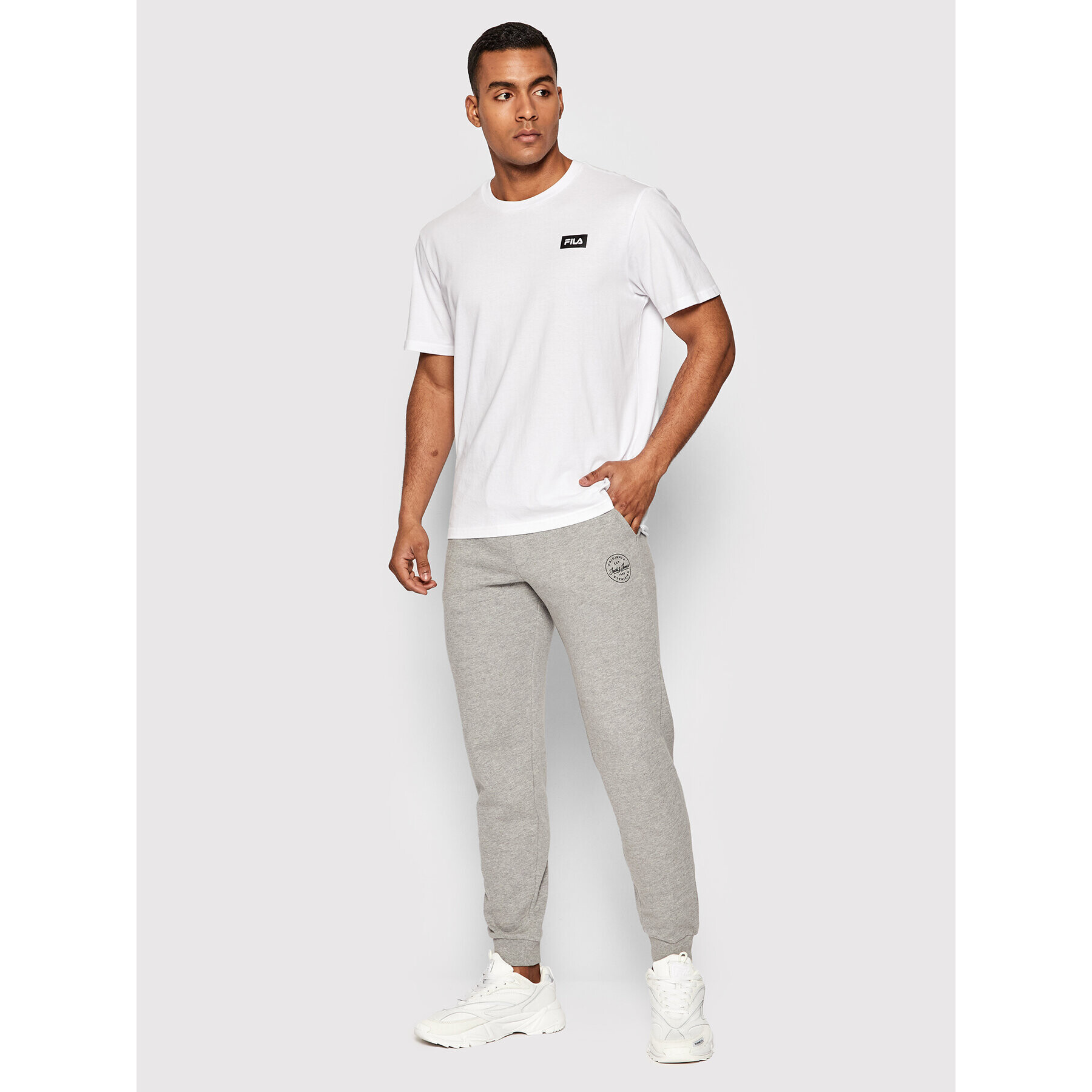 Jack&Jones Set 2 perechi de pantaloni Gordon 12194049 Colorat Regular Fit - Pled.ro