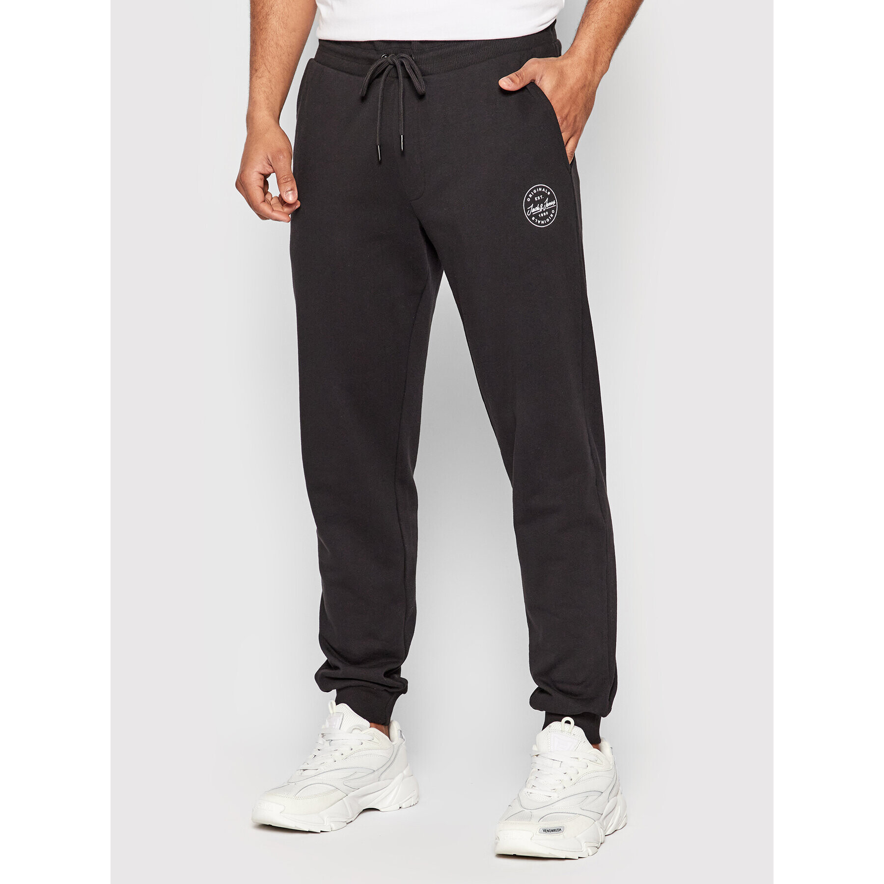 Jack&Jones Set 2 perechi de pantaloni Gordon 12194049 Colorat Regular Fit - Pled.ro