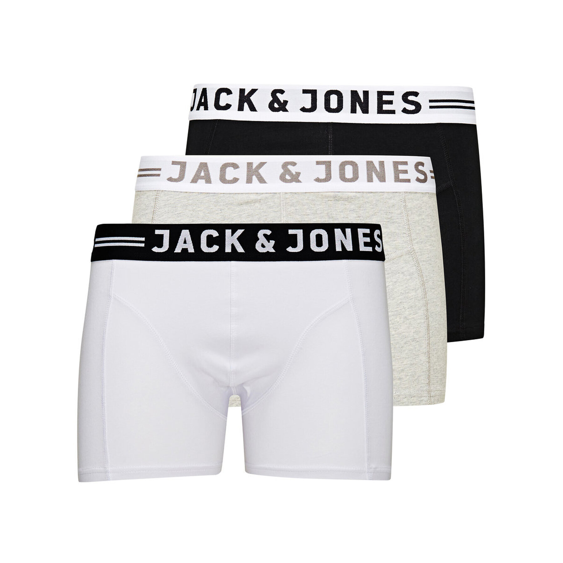 Jack&Jones Set 3 perechi de boxeri 12081832 Colorat - Pled.ro