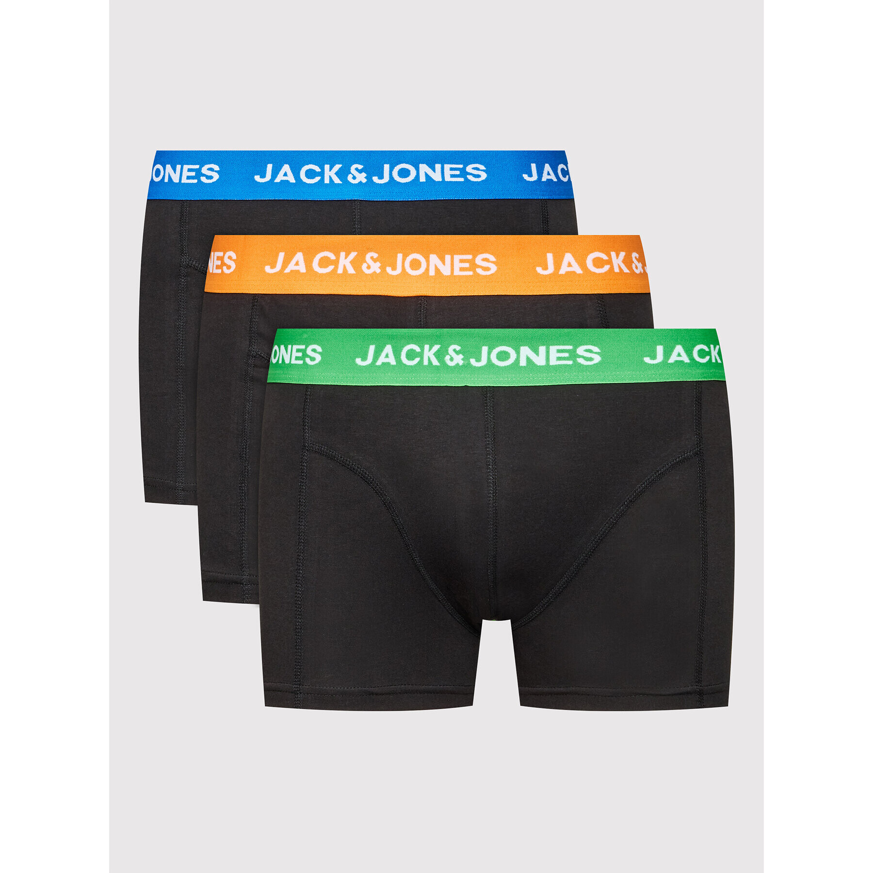 Jack&Jones Set 3 perechi de boxeri Acron 12205040 Negru - Pled.ro