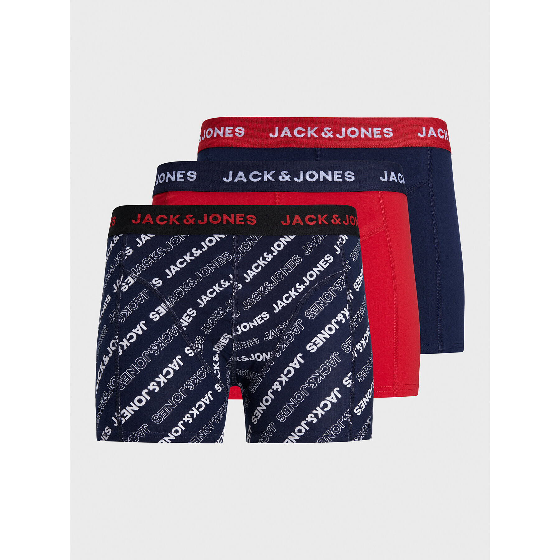 Jack&Jones Set 3 perechi de boxeri Brand 12211163 Colorat - Pled.ro