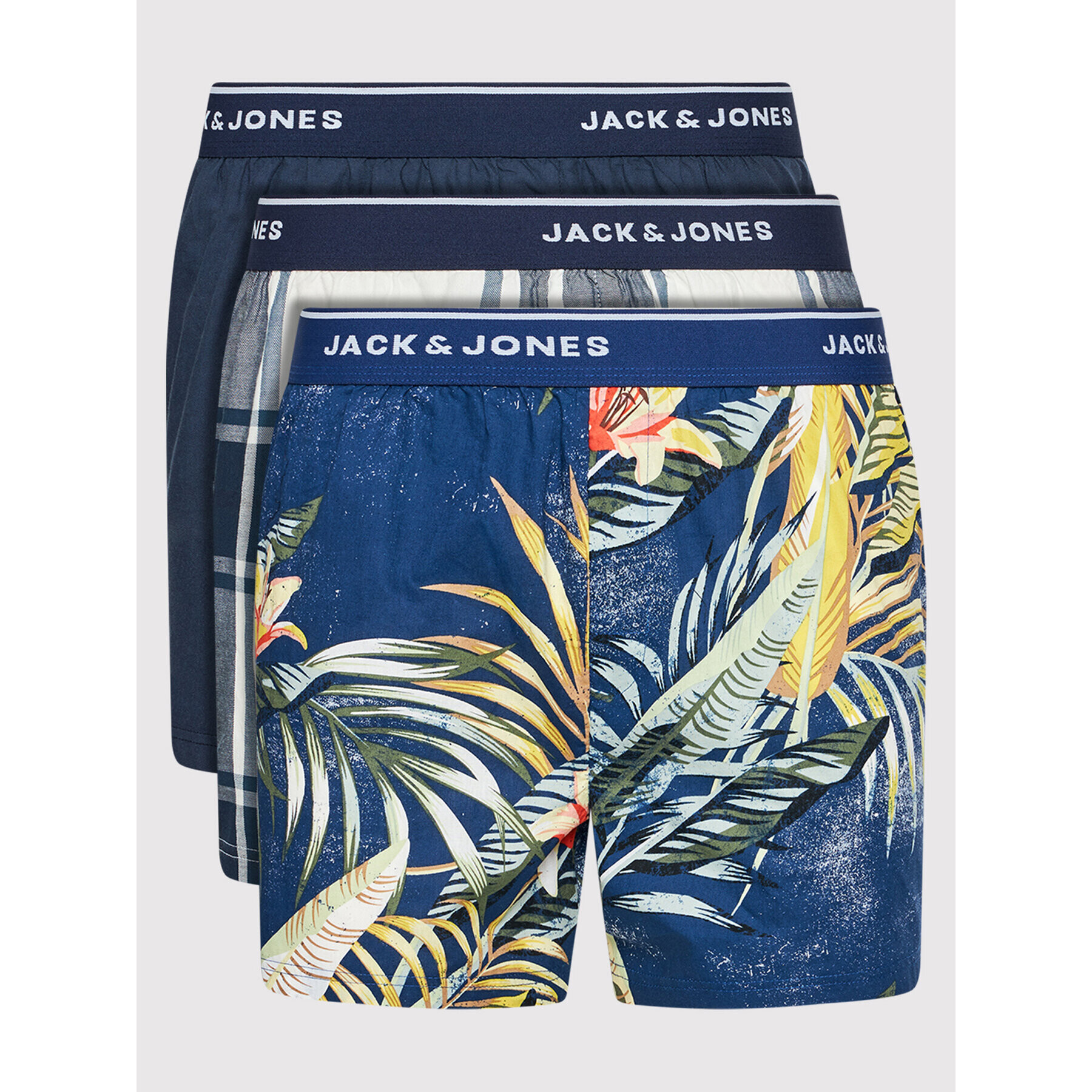 Jack&Jones Set 3 perechi de boxeri Candy 12199748 Colorat - Pled.ro