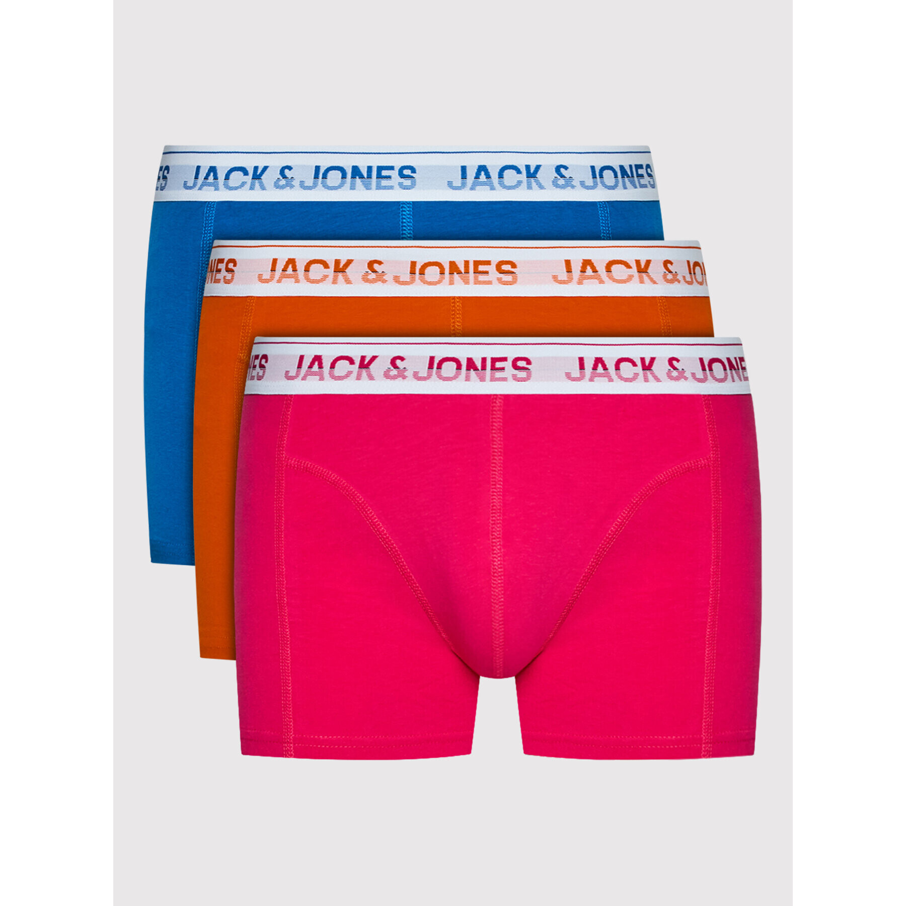 Jack&Jones Set 3 perechi de boxeri Fluorescent 12205564 Colorat - Pled.ro