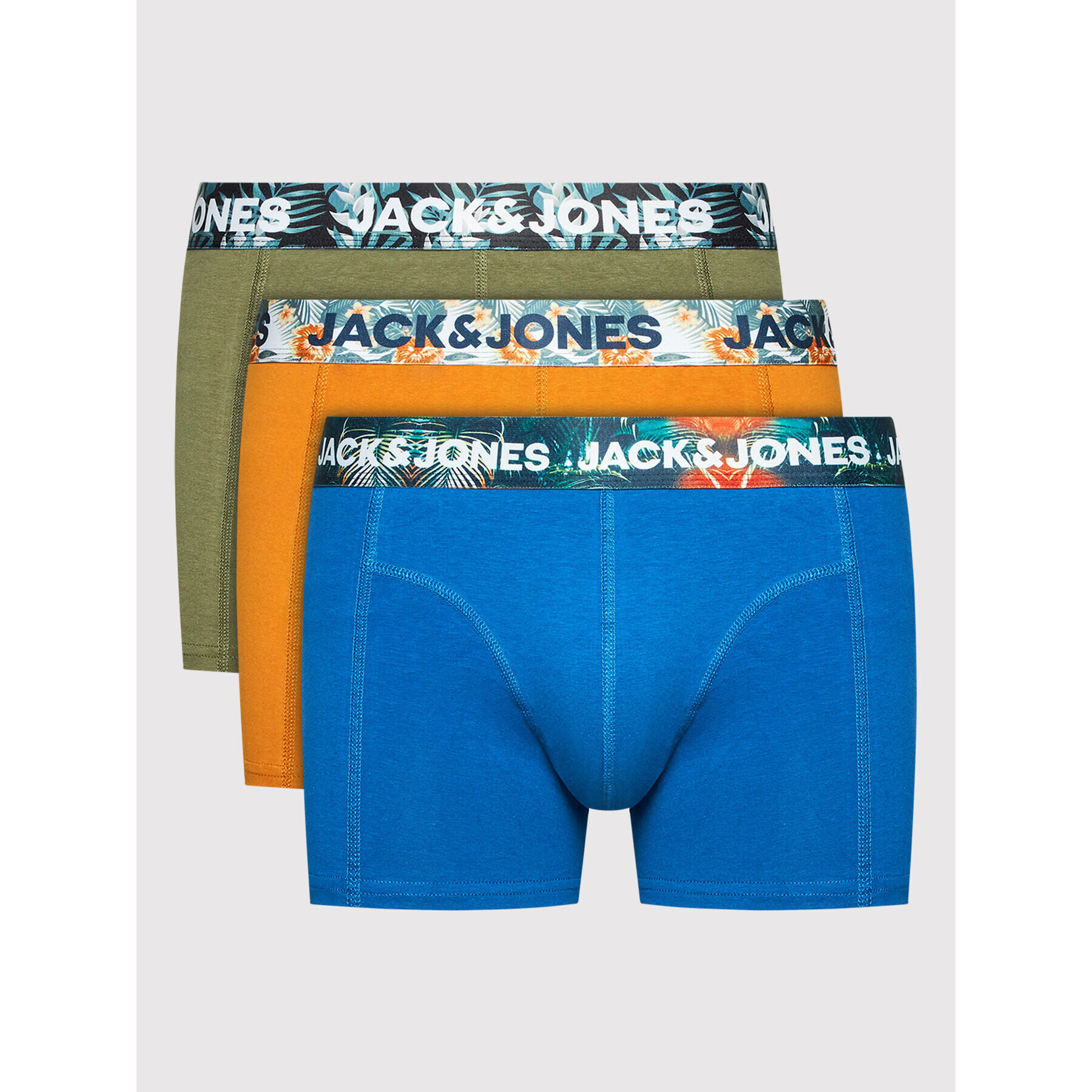 Jack&Jones Set 3 perechi de boxeri Hutley 12199643 Colorat - Pled.ro