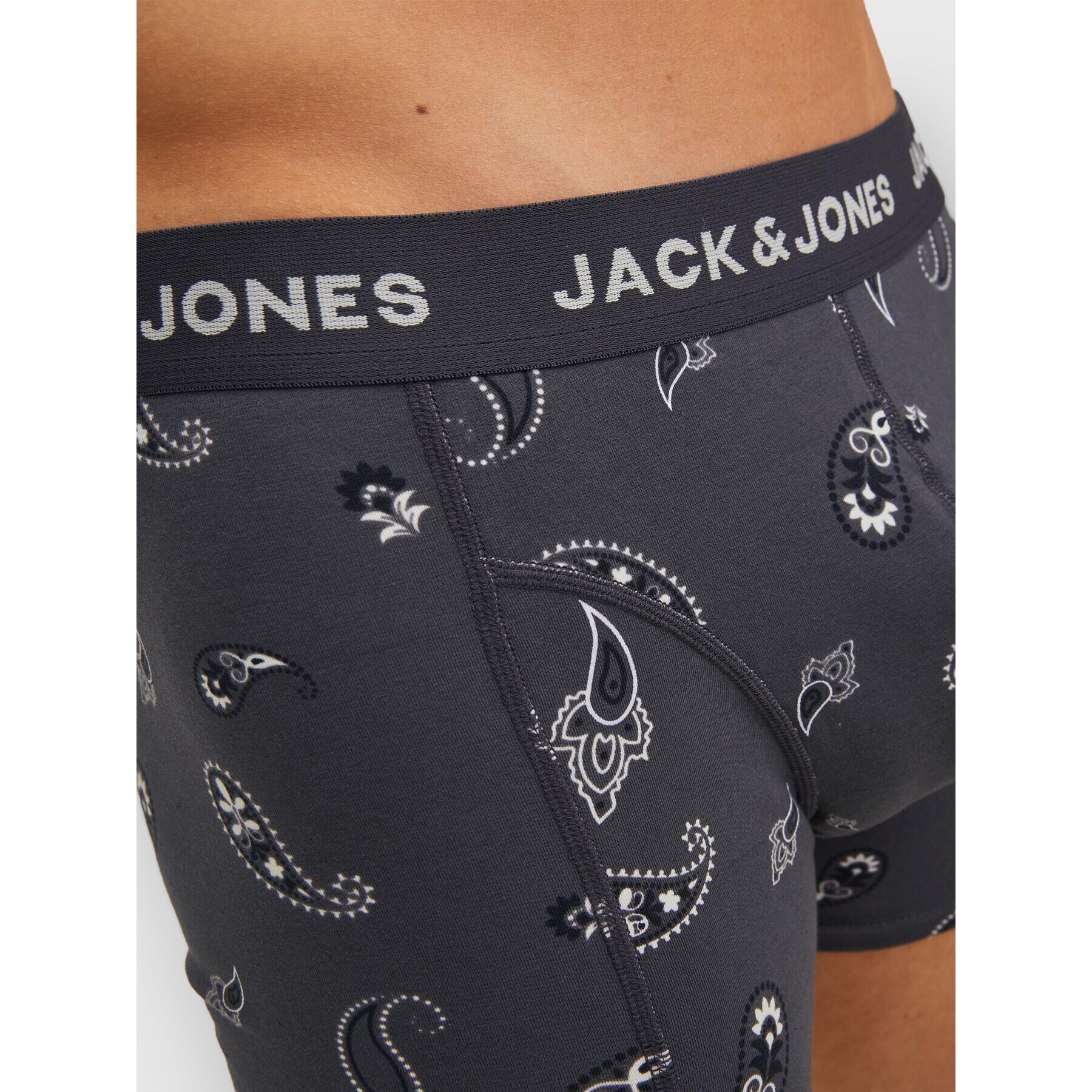 Jack&Jones Set 3 perechi de boxeri Paisley 12211161 Colorat - Pled.ro