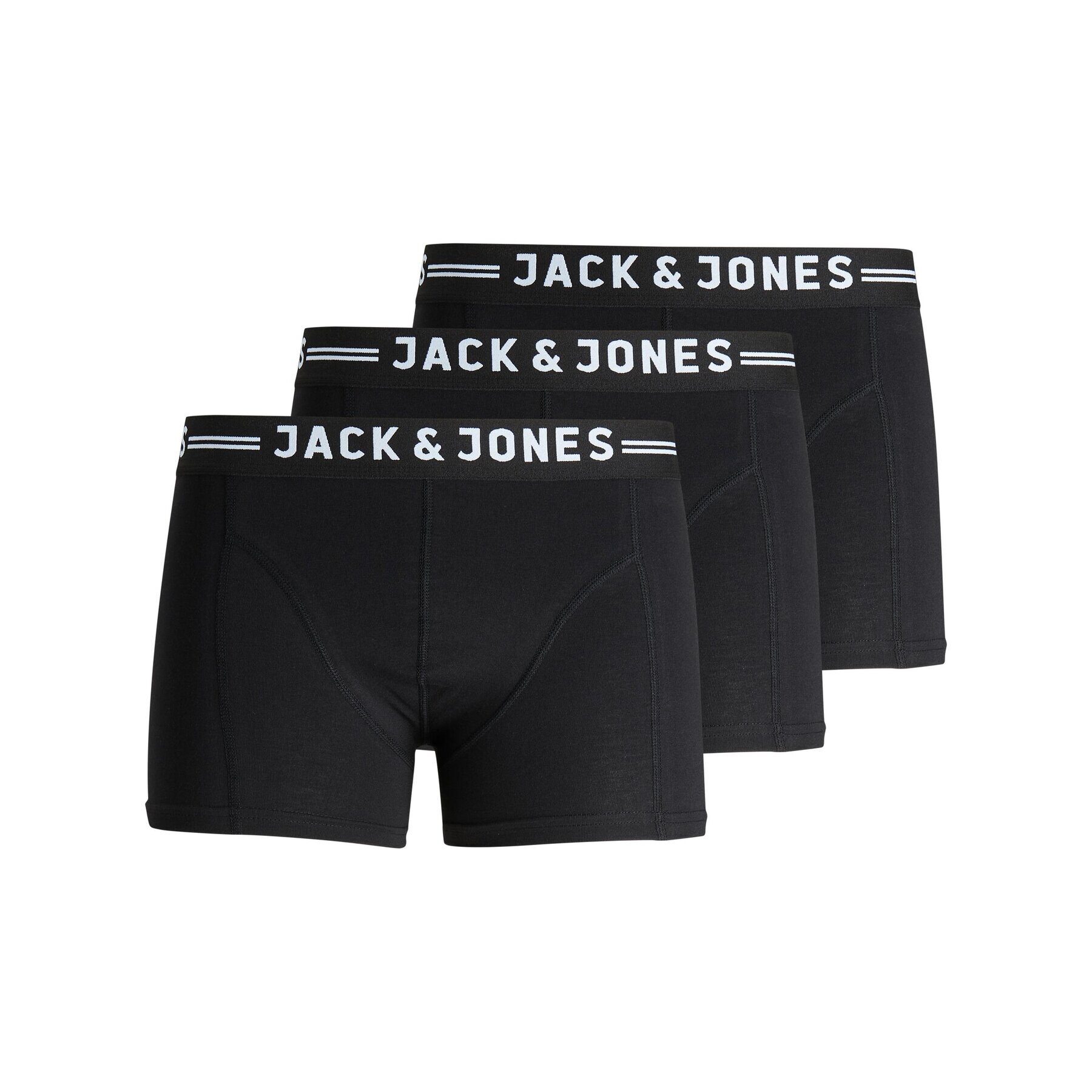 Jack&Jones Set 3 perechi de boxeri Sense 12081832 Negru - Pled.ro